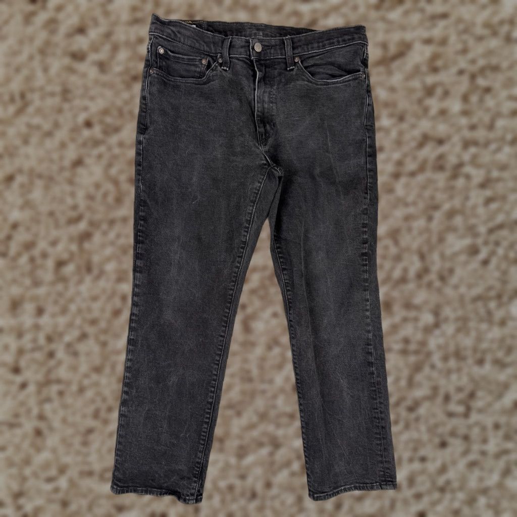 Levi's Levi's 541 Jeans Slim Fit Denim Black 34x27 Adult Men 5-Pocket Zip Fly 34 Waist Cotton Denim Size US 34 / EU 50 - 1 Thumbnail