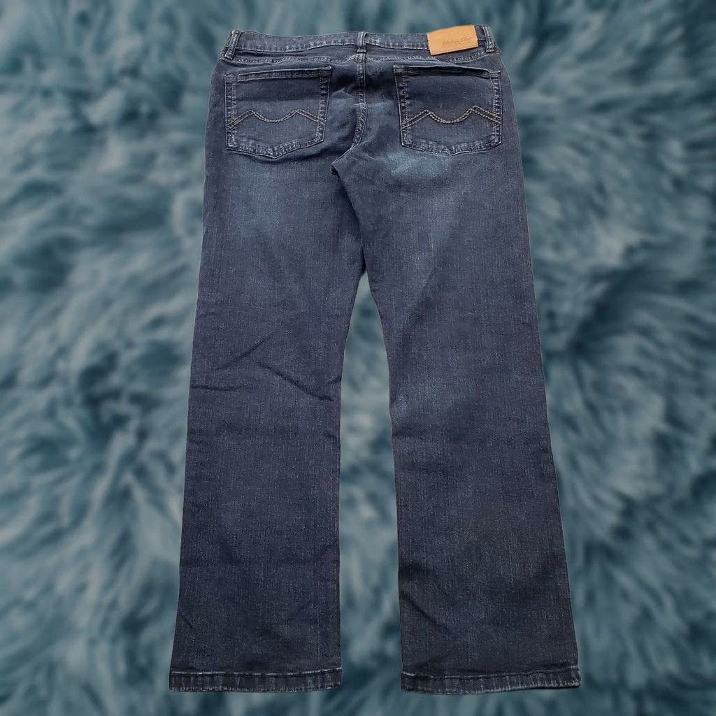 Vintage Urban Star Jeans Mens 34x30 Blue Premium Denim Stretch Flat Front Straight Leg Jeans Mens Size 34 Blue 5-Pocket Design Regular Fit Size US 34 / EU 50 - 1 Thumbnail