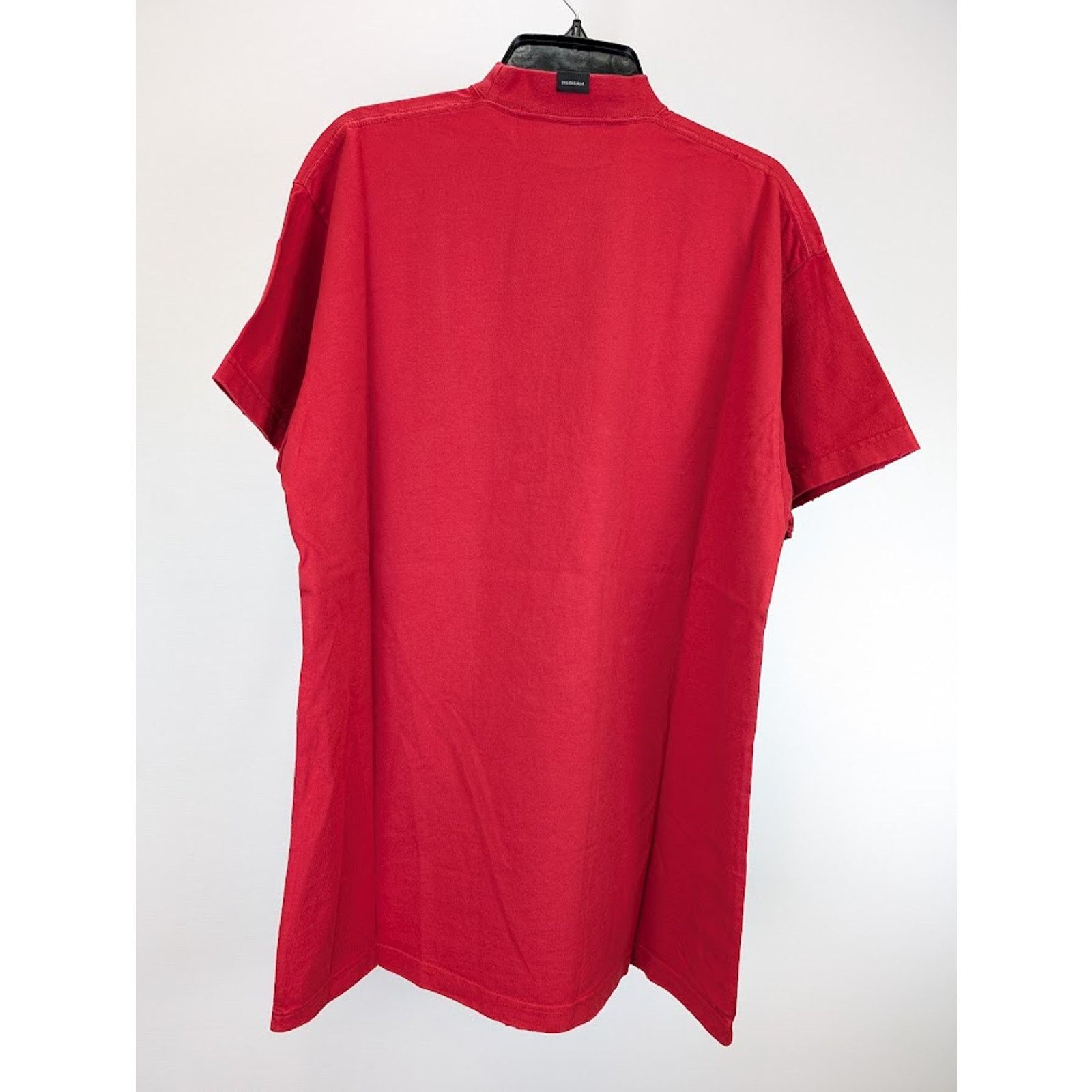 Balenciaga o1rshd1 Oversizes Fit Many Kisses Tee T-Shirt in Red Size US M / EU 48-50 / 2 - 9 Thumbnail