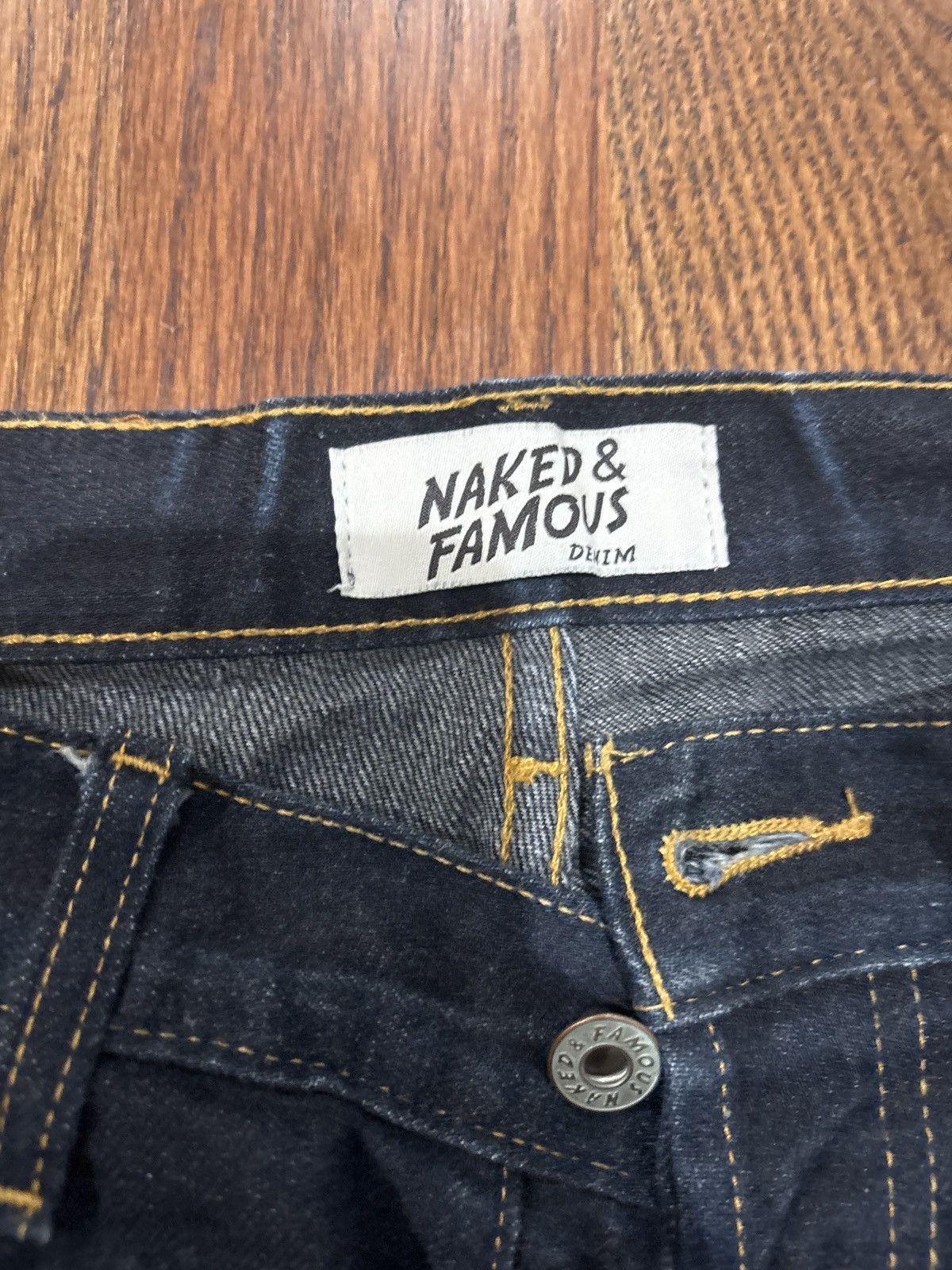 Naked & Famous Naked and Famous Super Guy Stretch Deep Indigo Size US 30 / EU 46 - 5 Thumbnail
