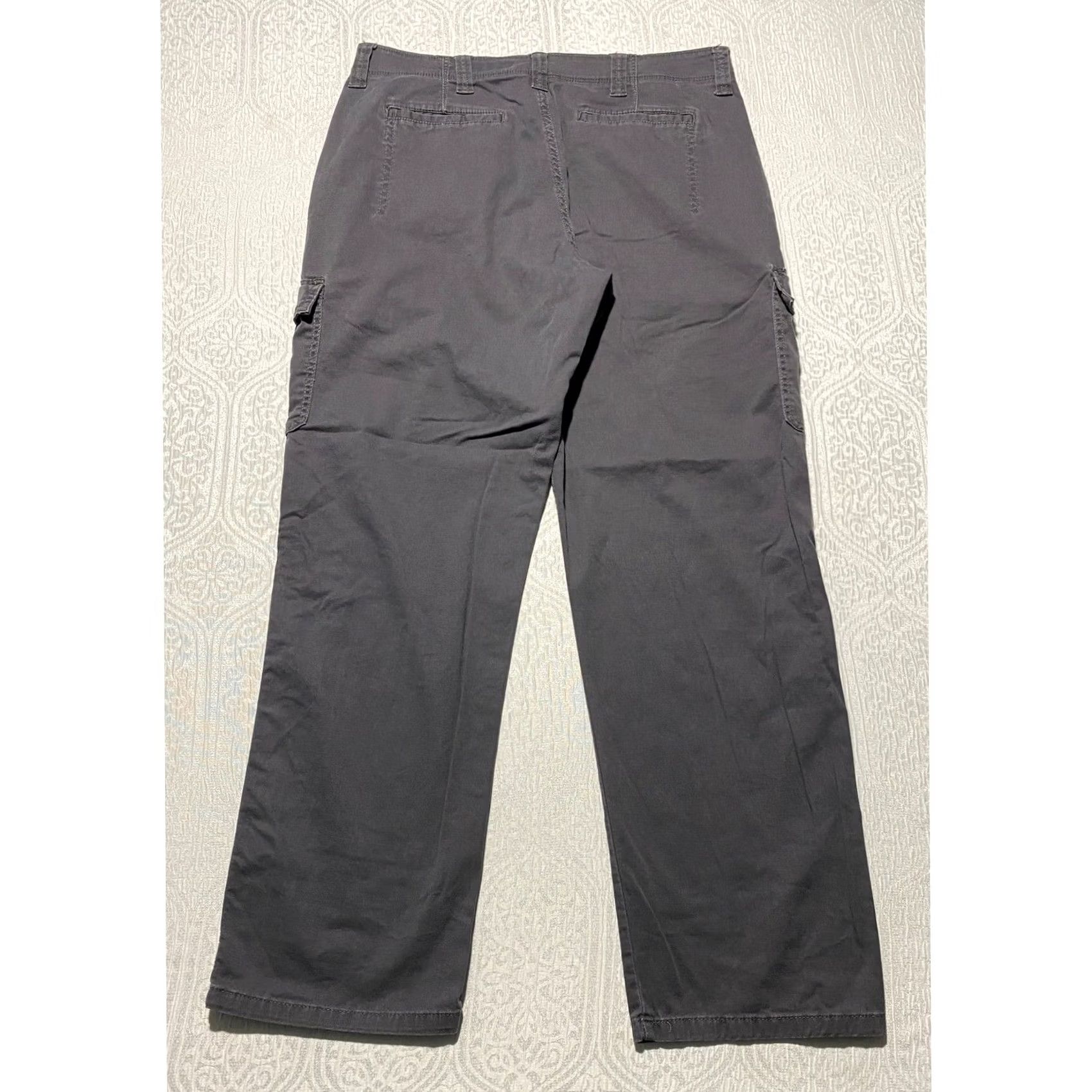 Wrangler Wrangler Cargo Pants Gray Cotton Blend 36x32 Mens Relaxed Fit Workwear Casual Pants Size US 36 / EU 52 - 2 Thumbnail