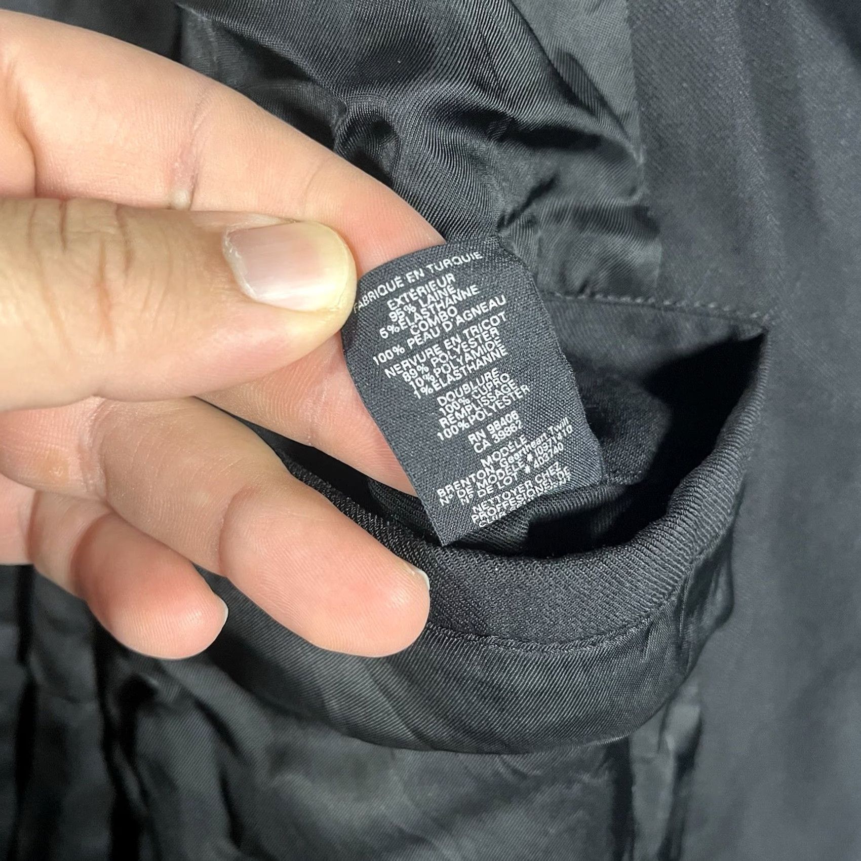 Theory Theory Jacket Bomber Jacket Men Small Black Wool Lamb Leather Sleeves Modern Coat Size US S / EU 44-46 / 1 - 5 Thumbnail