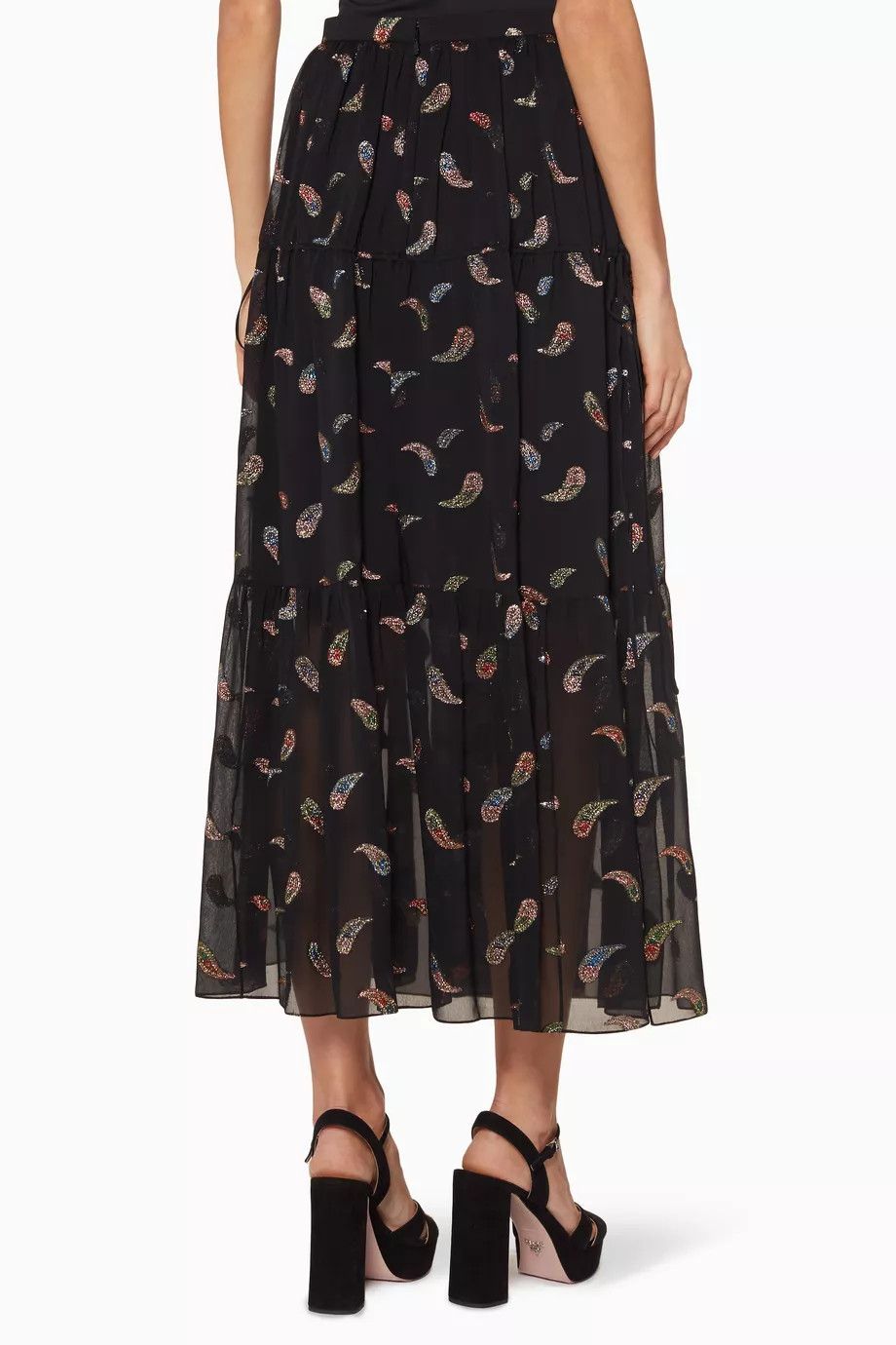 Chloe o1y0825 Maxi Skirt in Multicolor Size 32" / US 10 / IT 46 - 3 Thumbnail