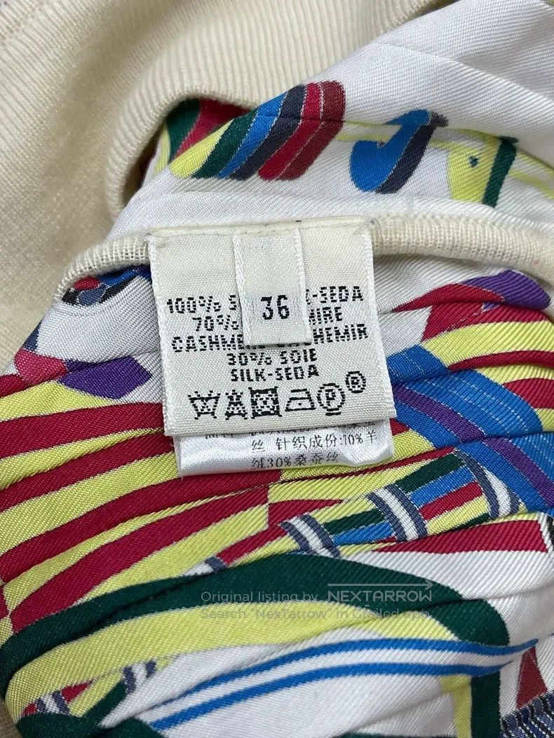 Hermes Hermes Silk print mixed top Size XS / US 0-2 / IT 36-38 - 5 Thumbnail