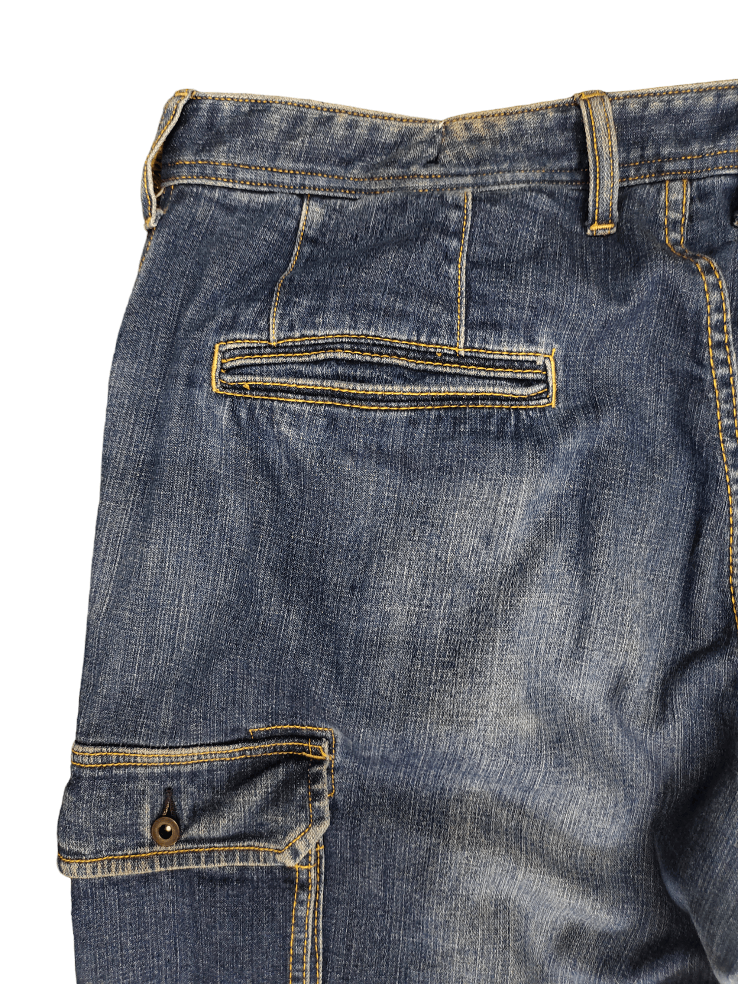 Avirex Avirex Type Blue Single Pocket Cargo Denim Pants Size US 36 / EU 52 - 13 Thumbnail