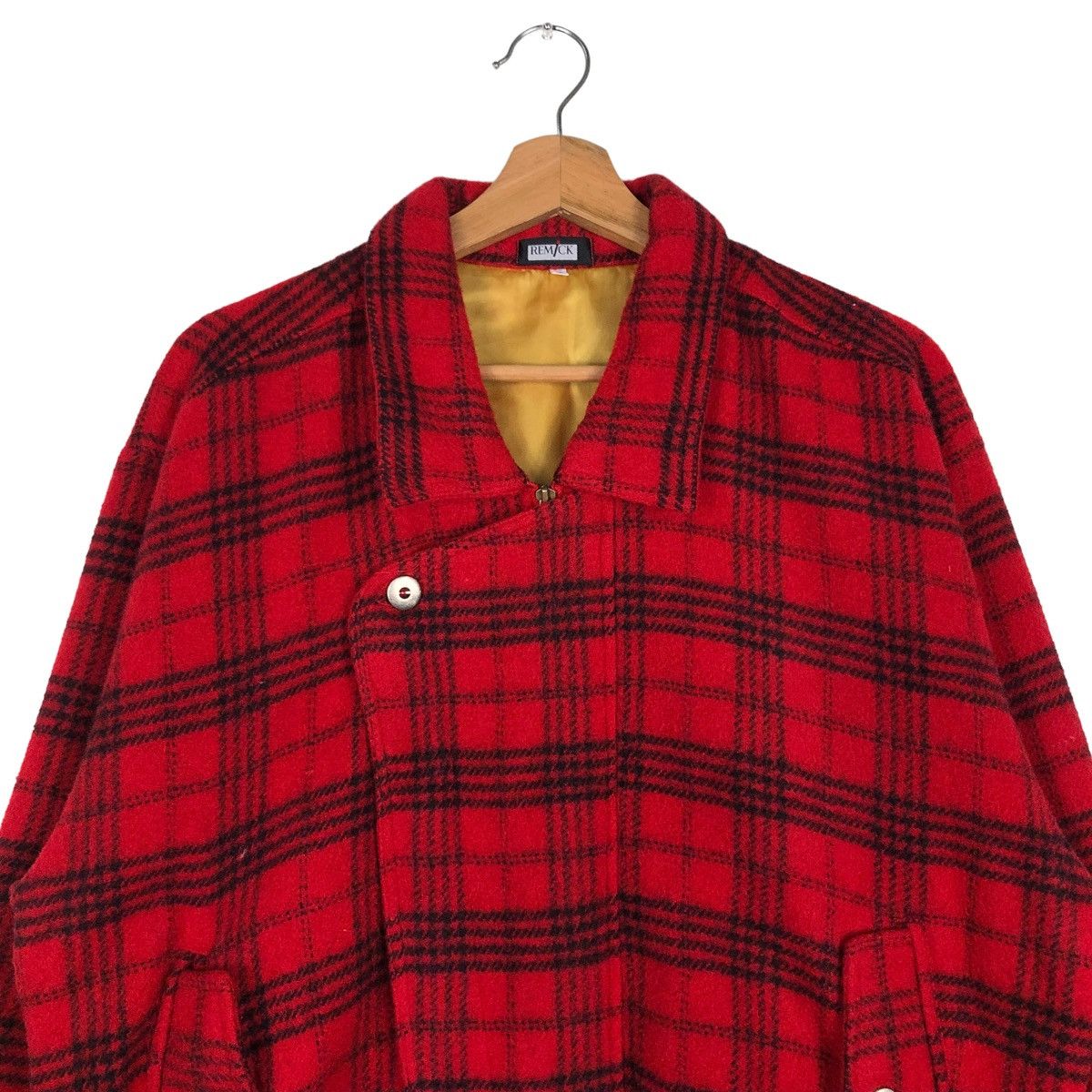 Japanese Brand 🔥VINTAGE CHECK TARTAN WOOL BOMBER JACKET REMICK ISSEY MIYAK Size US M / EU 48-50 / 2 - 3 Thumbnail