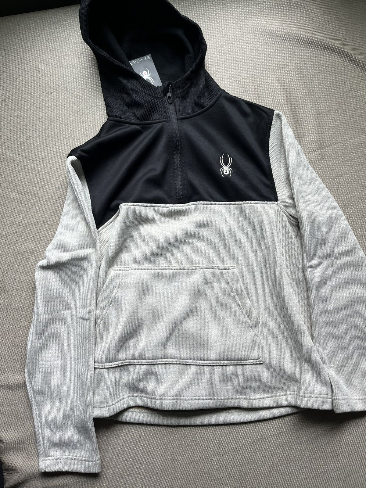 Spyder Spyder 1/4 zip hoodie Oatmeal Heather Medium WITH TAGS Size US M / EU 48-50 / 2 - 1 Thumbnail