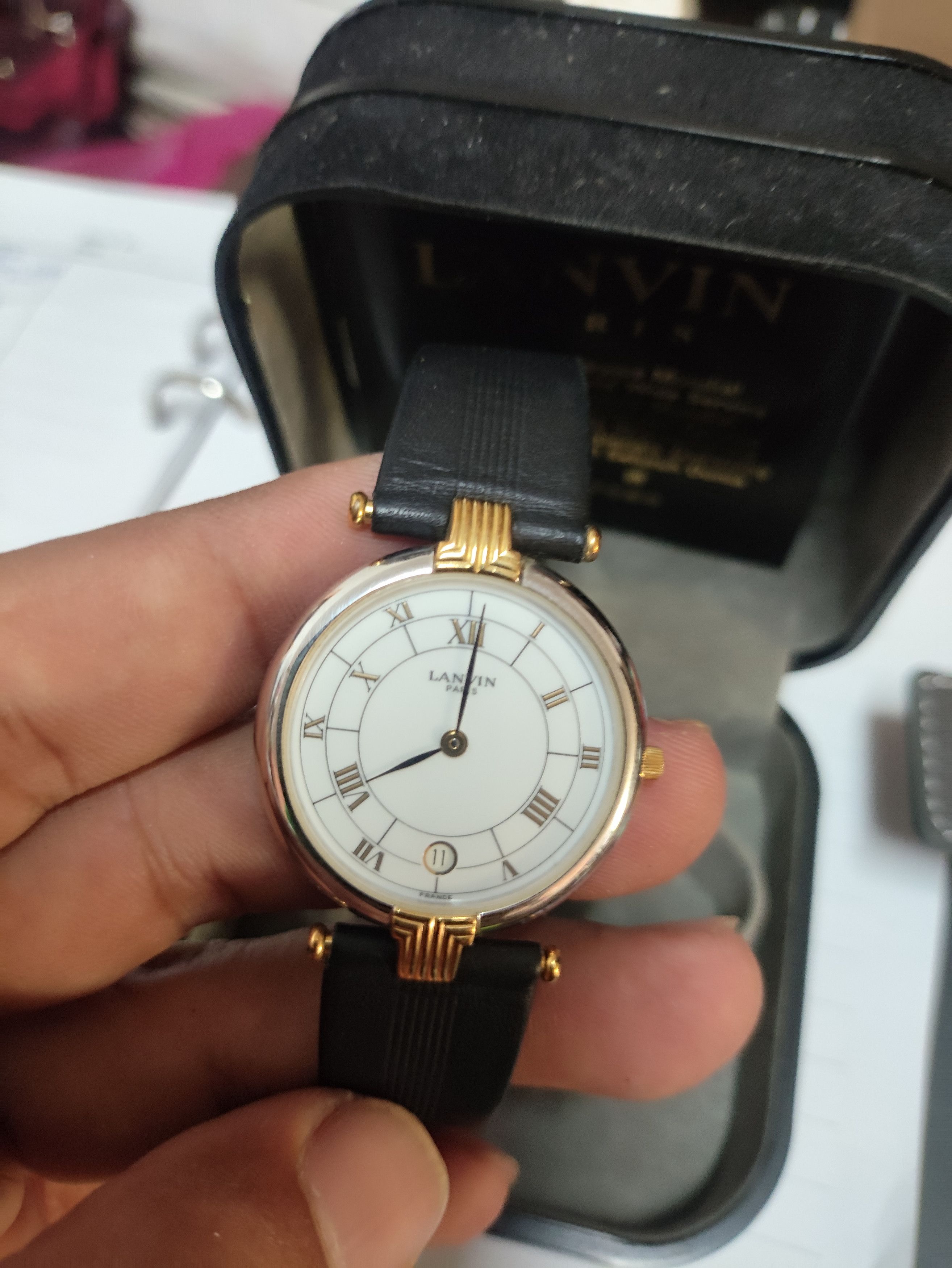 Lanvin Luxury Vintage LANVIN PARIS Watch (SWISS ENGINE QUARTZ) Size ONE SIZE - 14 Thumbnail