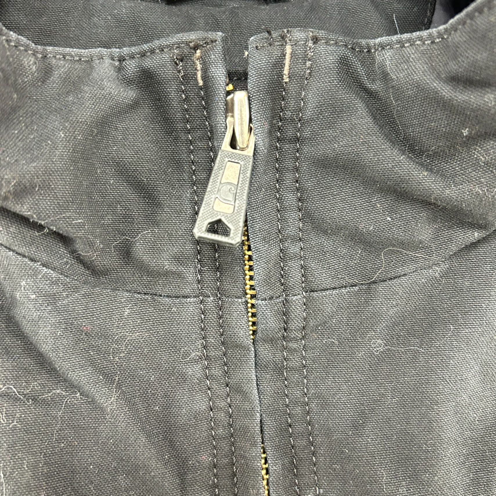 Carhartt VINTAGE Carhartt Vest Parka Mens XL Black Canvas Quick Duck Workwear Pockets Logo Size US XL / EU 56 / 4 - 3 Thumbnail
