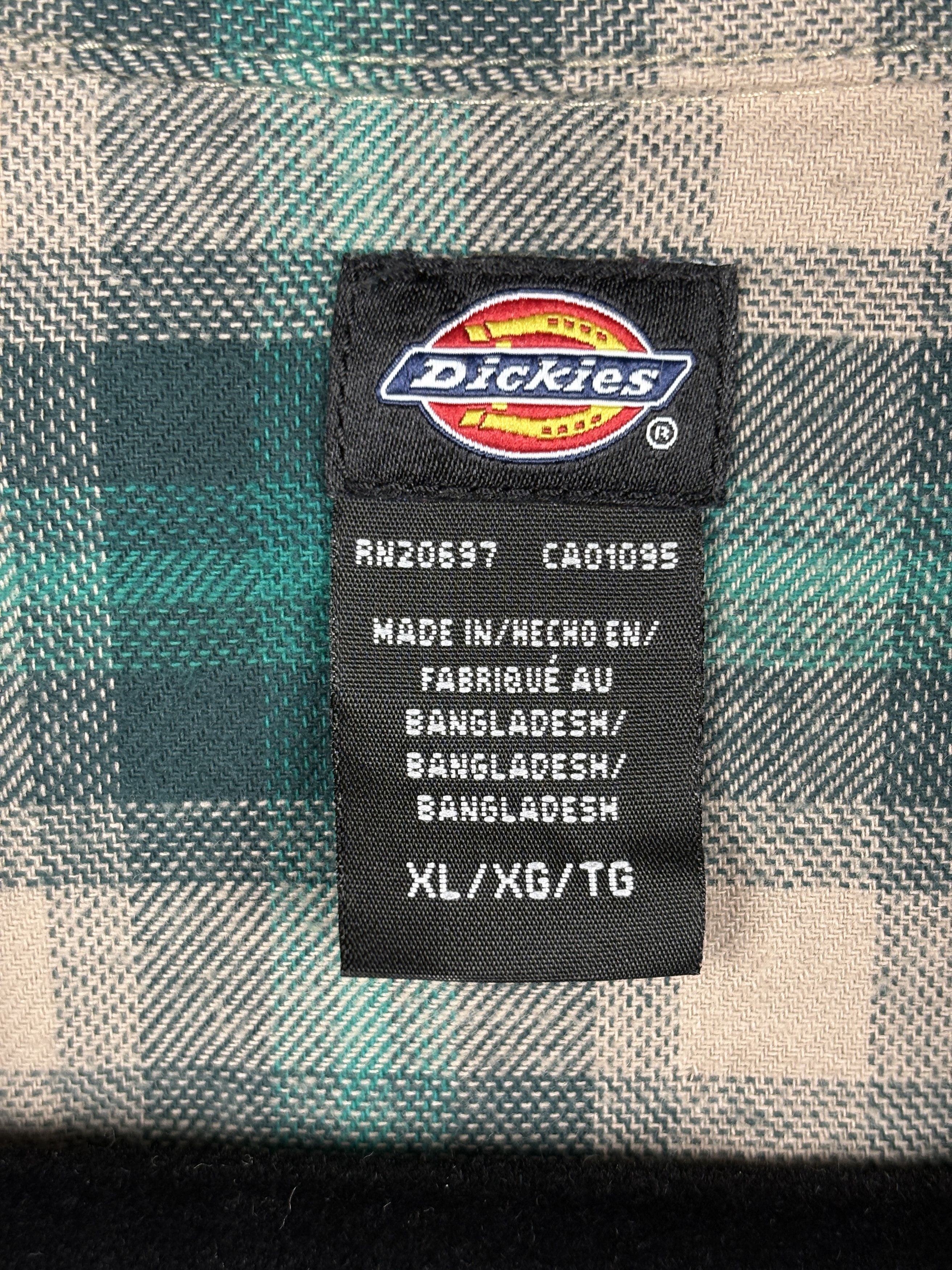 Dickies Dickies Flannel Shirt XL Green Plaid Workwear Button Up Size US XL / EU 56 / 4 - 4 Thumbnail