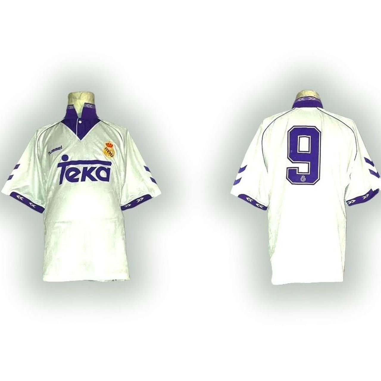 Hummel Real Madrid Spain 1993 1994 Home Shirt Jersey Size US L / EU 52-54 / 3 - 1 Thumbnail