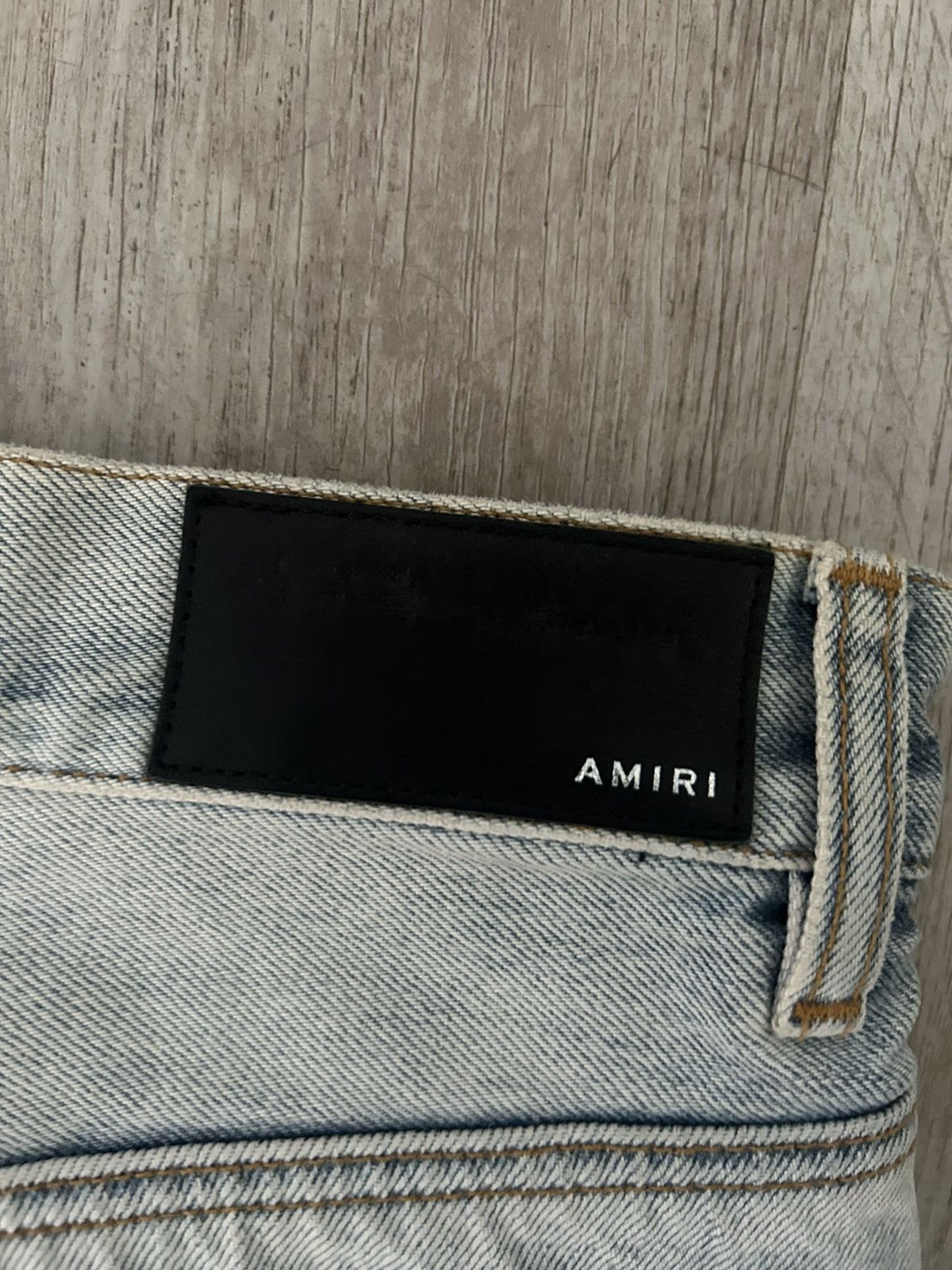 Amiri Amiri Logo Straight Jean Stone Indigo size 31 custom fitted Size US 31 - 7 Thumbnail