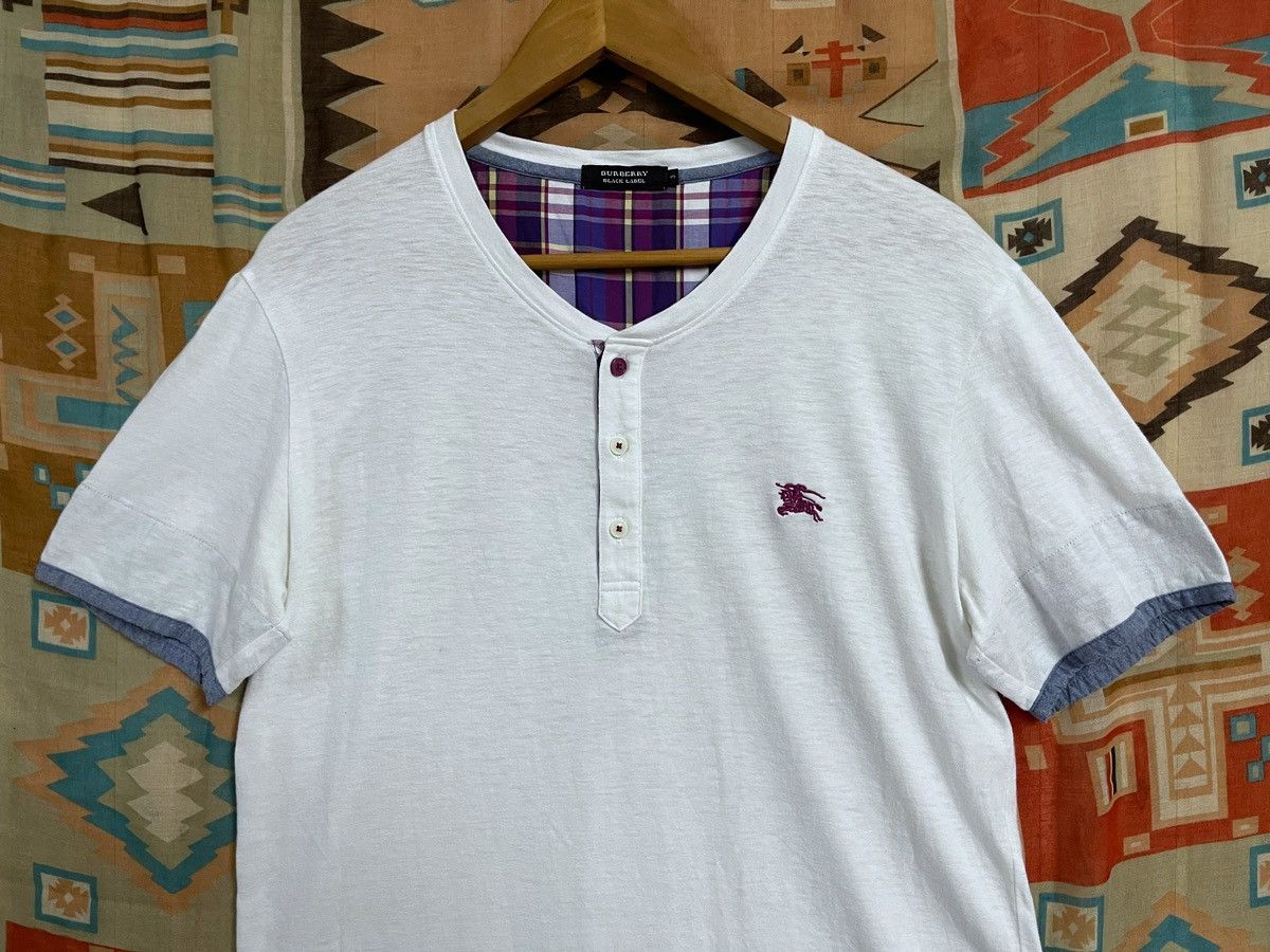 Black Label × Burberry × Burberry Prorsum Burberry Black Label Henley T shirt Tartan Luxury Japan M Size US M / EU 48-50 / 2 - 2 Thumbnail