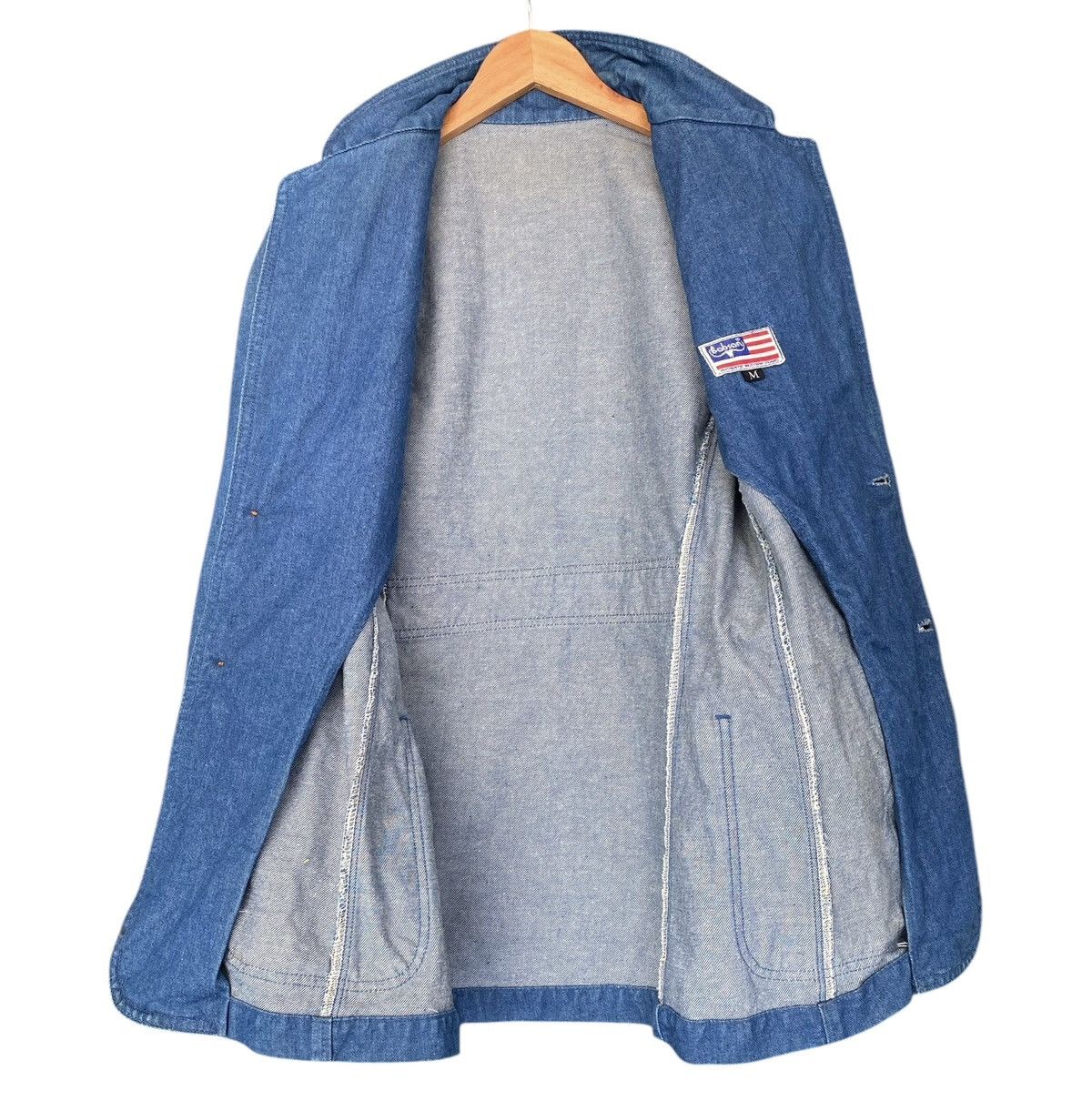 Vintage Vintage BOBSON Denim Blue Chore Jacket (M) Size US M / EU 48-50 / 2 - 18 Thumbnail