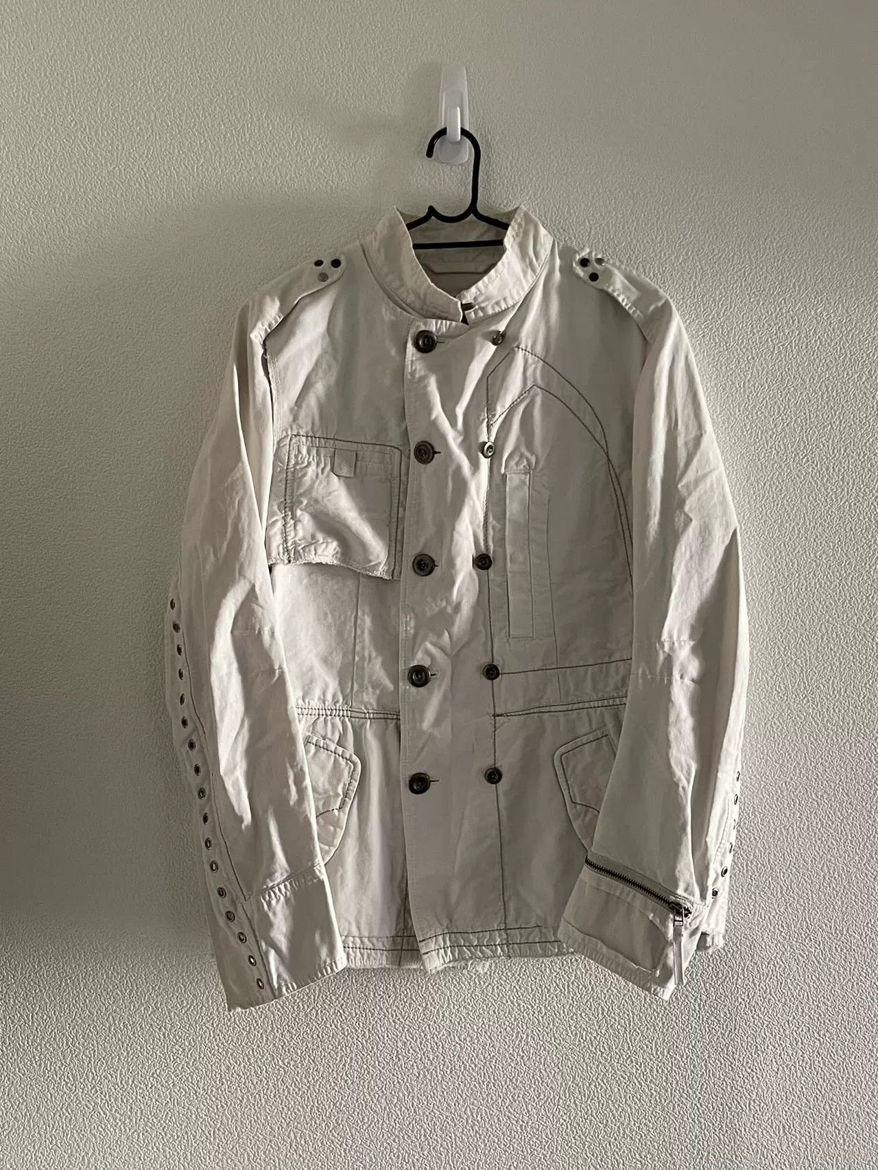 Marithe + Francois Girbaud Marithe+Francois Girbaud Double-Breasted Military Jacket Size US L / EU 52-54 / 3 - 1 Thumbnail