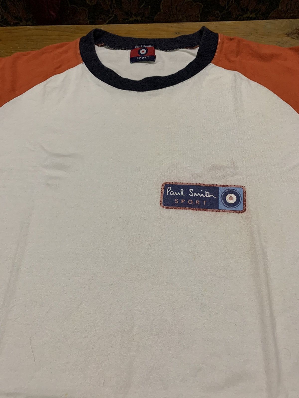 Designer × Paul Smith Hype 90s Paul Smith Sport Ringer Raglan Tee Size US S / EU 44-46 / 1 - 3 Thumbnail