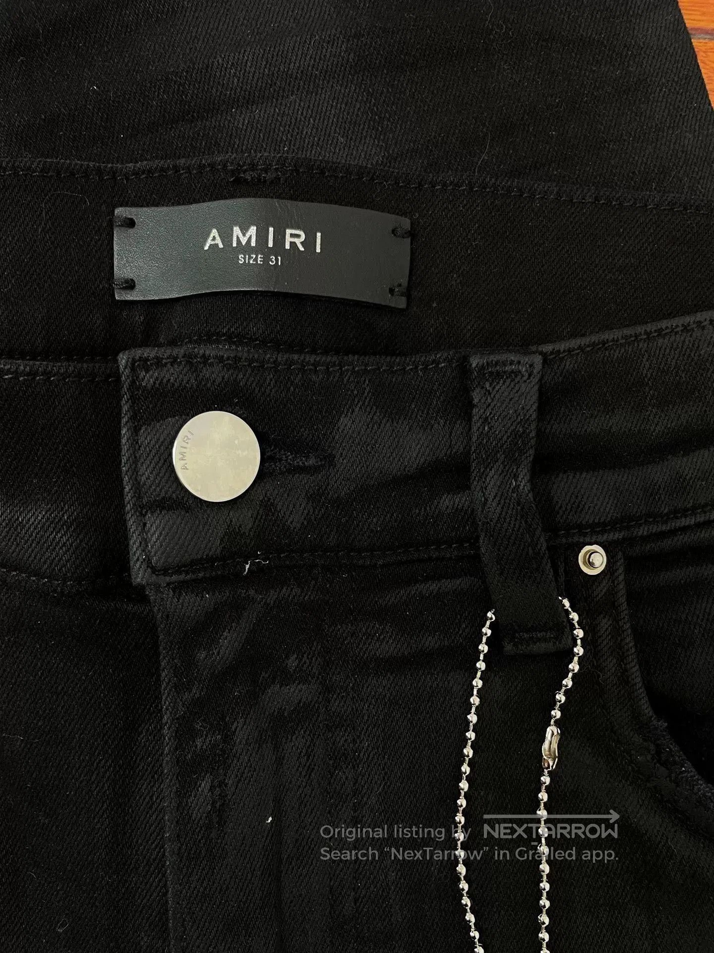 Amiri Amiri Patchwork Distressed Straight Jeans. Size US 31 - 3 Thumbnail