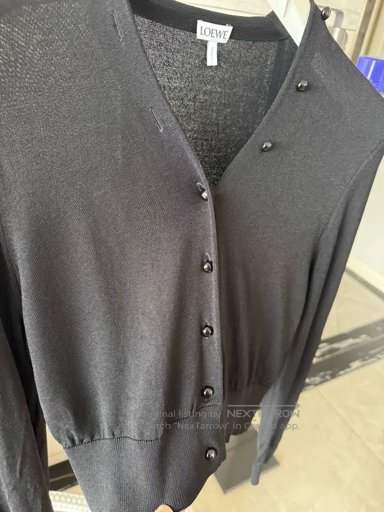 Loewe Loewe SS22 V-Neck Knitted Shirt Outerwear Size S / US 4 / IT 40 - 7 Thumbnail