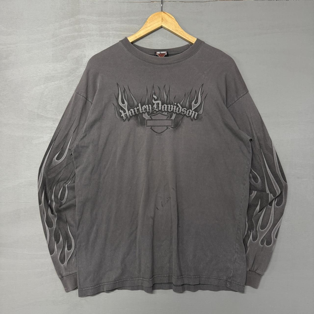 Harley Davidson Harley Davidson Long Sleeve Flame Y2K Crazy Shirt Large Size US L / EU 52-54 / 3 - 1 Thumbnail