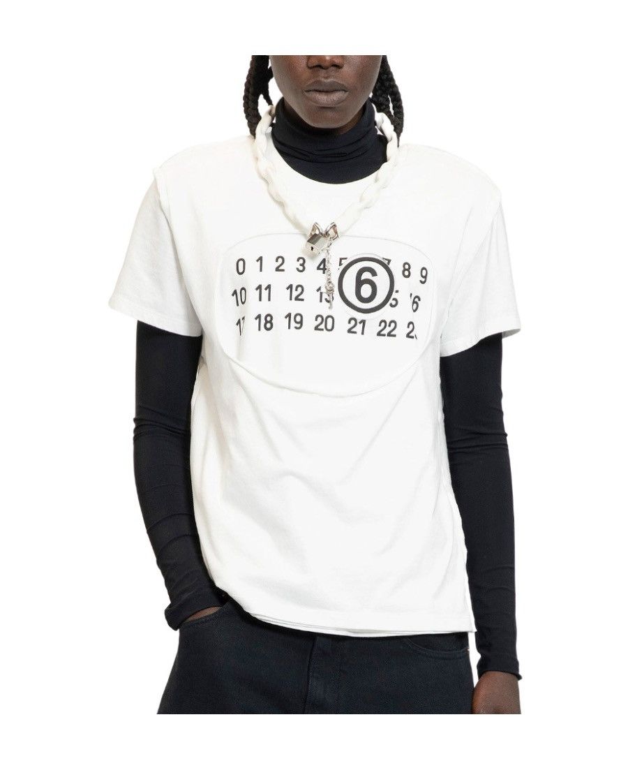 Maison Margiela MM6 Maison Margiela Numbers Tee Size US S / EU 44-46 / 1 - 1 Thumbnail