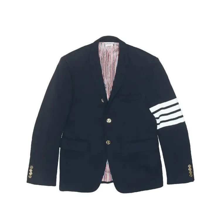 Thom Browne Thom Browne Navy Blazer with Stripes -2507 Size US S / EU 44-46 / 1 - 7 Thumbnail