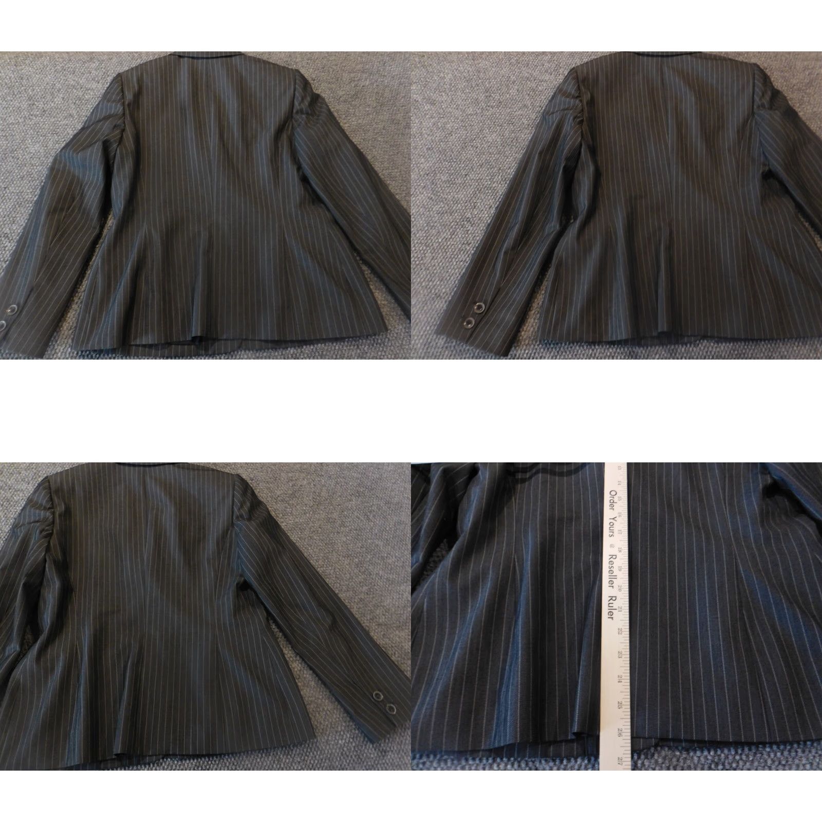Jones New York **Jones New York Gray Women's Mid-Length 14 Stripe Blazer** User: Jones New York Gray Women's Mid-Length 14 Stripe Blazer Size XL / US 12-14 / IT 48-50 - 8 Thumbnail