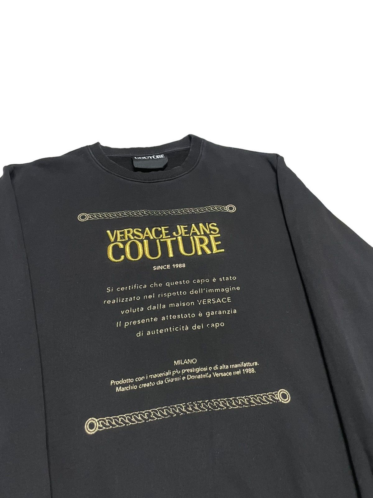 Versace Versace Jeans Couture Since 1988 Sweatshirt Size US XL / EU 56 / 4 - 2 Thumbnail