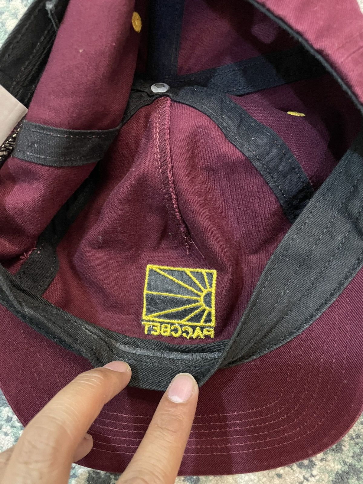 PACCBET SS23 Paccbet Burgundy Woven Leather Adjustable Hats Size ONE SIZE - 14 Thumbnail