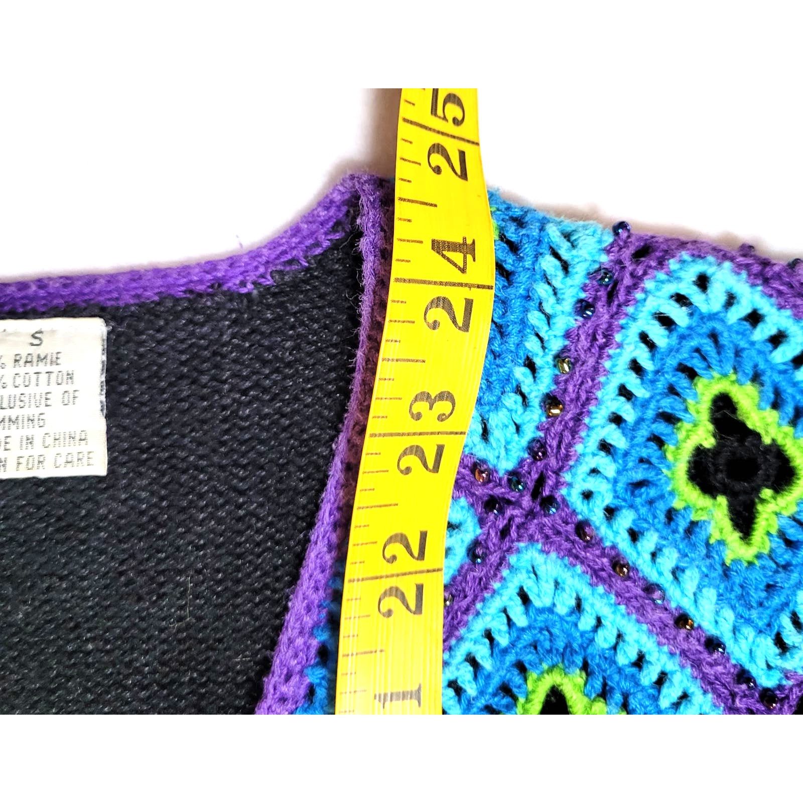 Other Storybook Knits Cardigan Sweater Women's S Crochet Black Size S / US 4 / IT 40 - 4 Thumbnail
