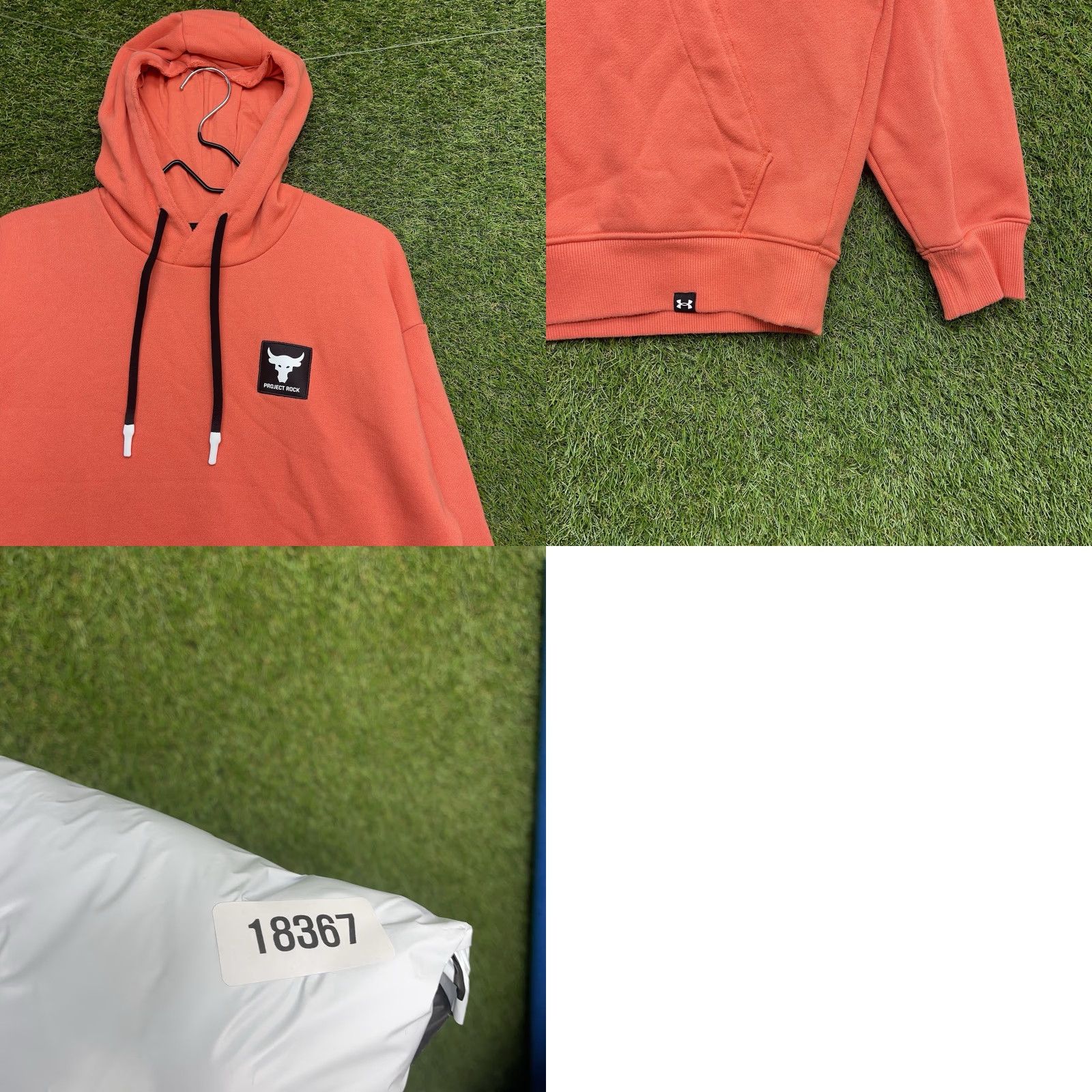 Under Armour Under Armour Project Rock Hoodie Mens Small Heavyweight Coral Gym UA Pullover Hooded Pockets Size US S / EU 44-46 / 1 - 8 Thumbnail