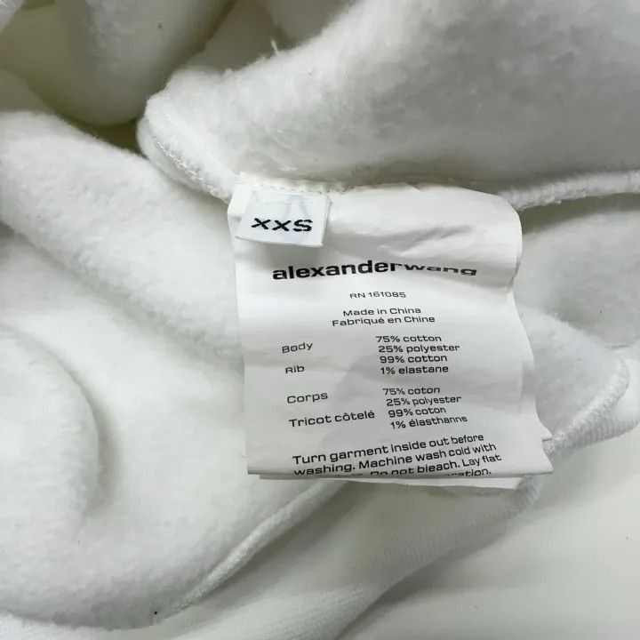 Alexander Wang Alexander Wang SS22 Plain Logo Long Sleeve Sweatshirt - Size XXS / US 00 / IT 34 - 4 Thumbnail