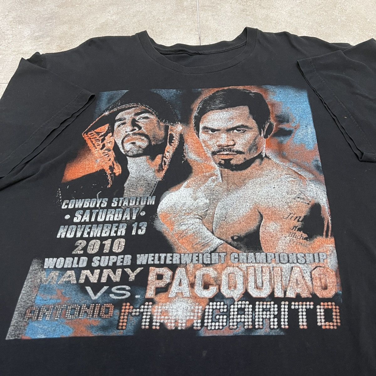Rap Tees × Vintage Vintage Y2K Manny Pacquiao VS Antoni Margarito Tee Bootleg Size US XL / EU 56 / 4 - 6 Thumbnail