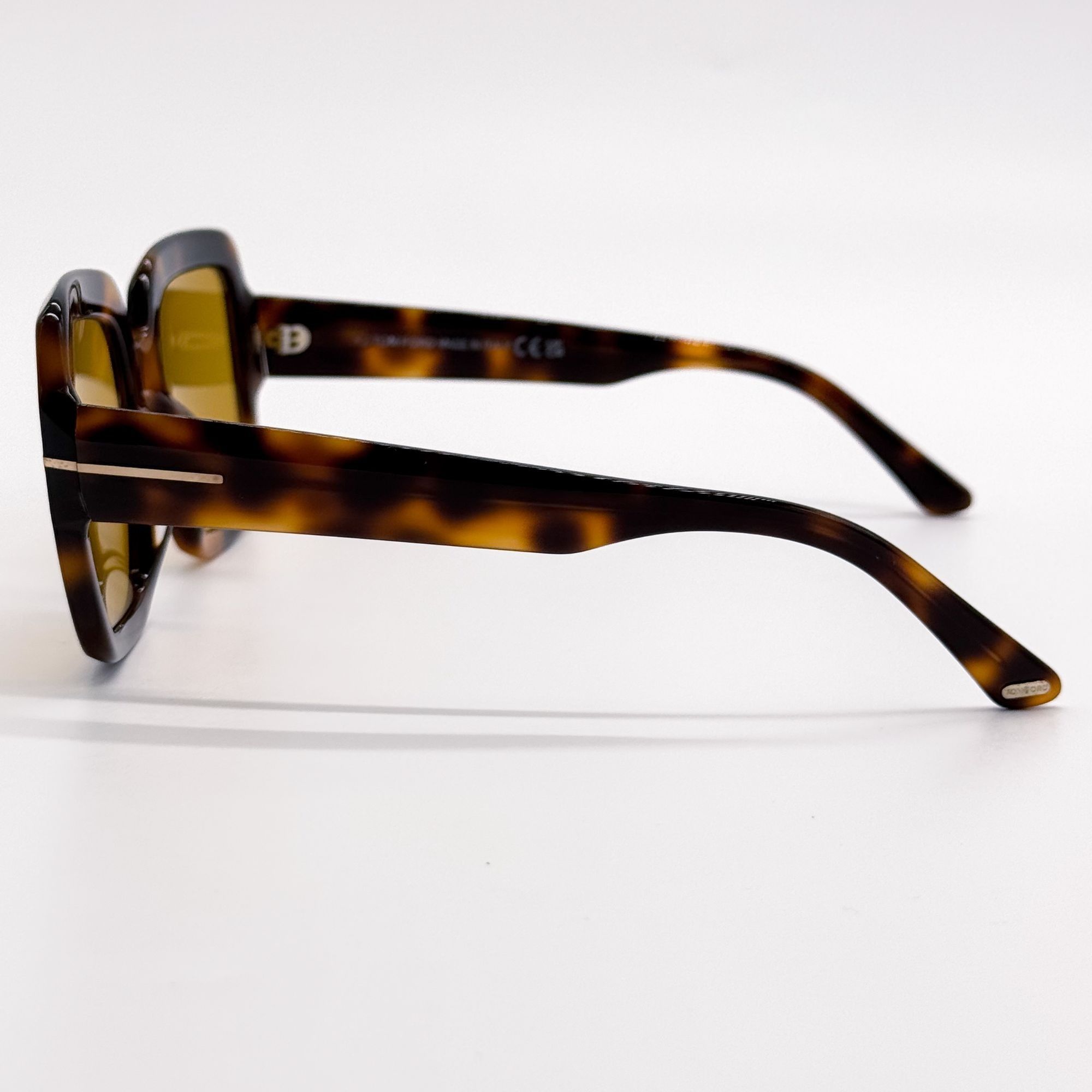 Tom Ford NEW TOM FORD KAYA SUNGLASSES TF1082 53E HAVANA/YELLOW FT1082 Size ONE SIZE - 6 Thumbnail