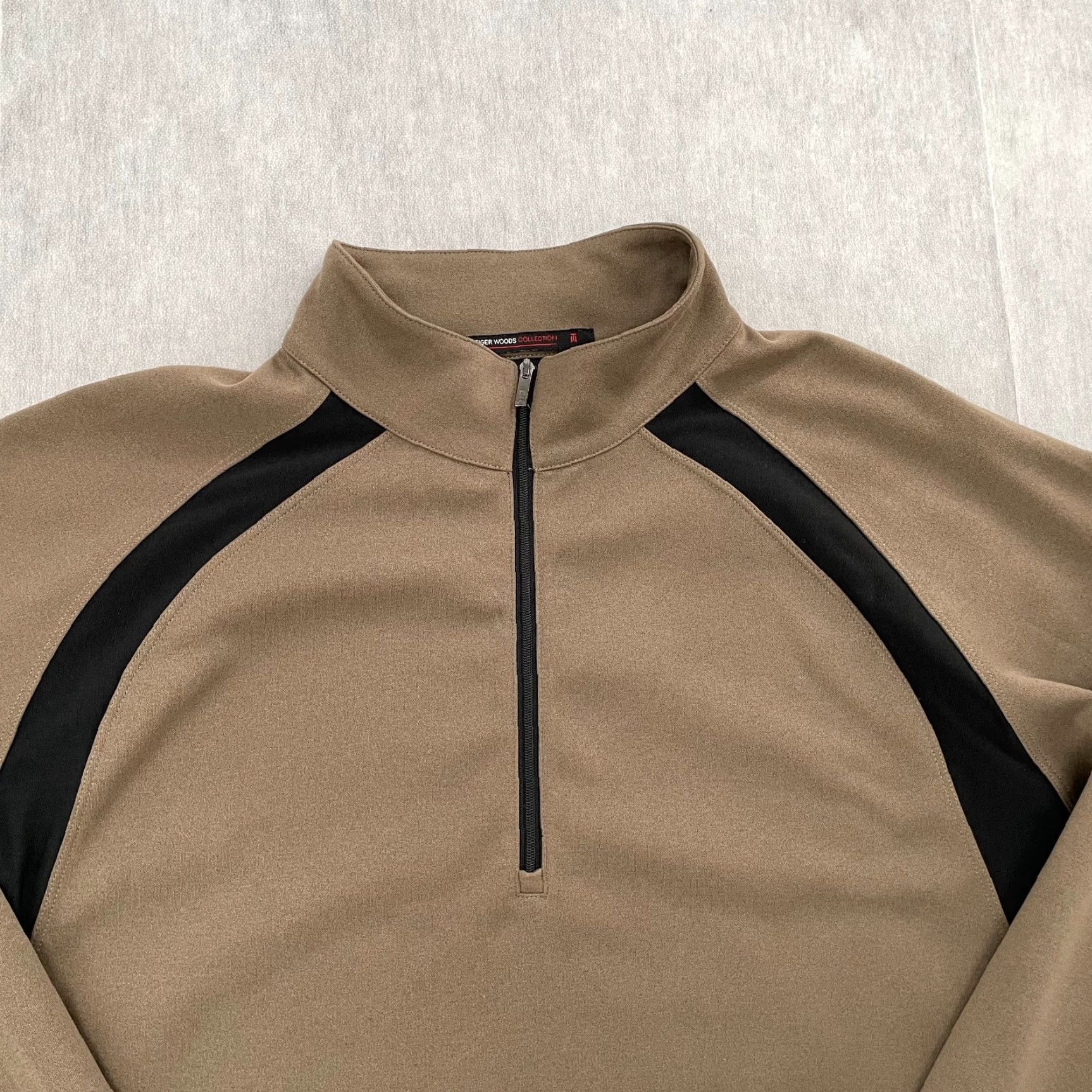 Nike VINTAGE Tiger Woods Nike Sweater Pullover Adult XL Brown Long Sleeve 1/4 Zip Casual Outdoor Sports Size US XL / EU 56 / 4 - 3 Thumbnail