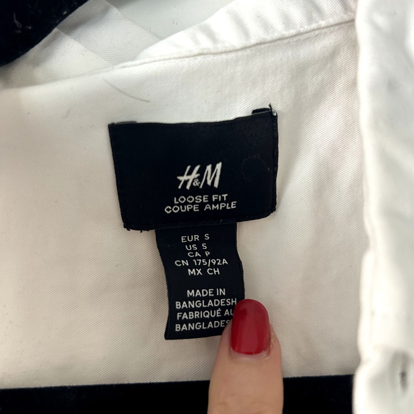 H&M Men's H&M Classic white button down shirt Size US S / EU 44-46 / 1 - 2 Thumbnail
