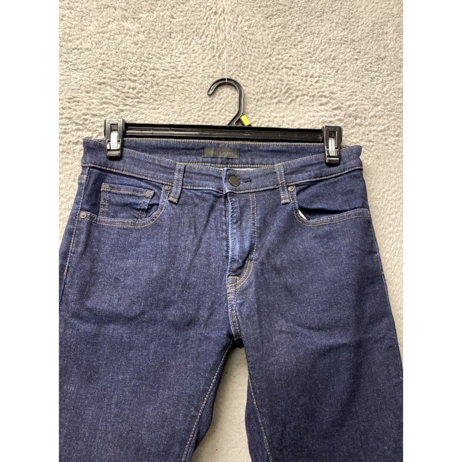 Uniqlo Uniqlo UJ Jeans Mens 30x34 Slim Straight Denim Blue Cotton Blend Mens Size US 30 / EU 46 - 2 Thumbnail