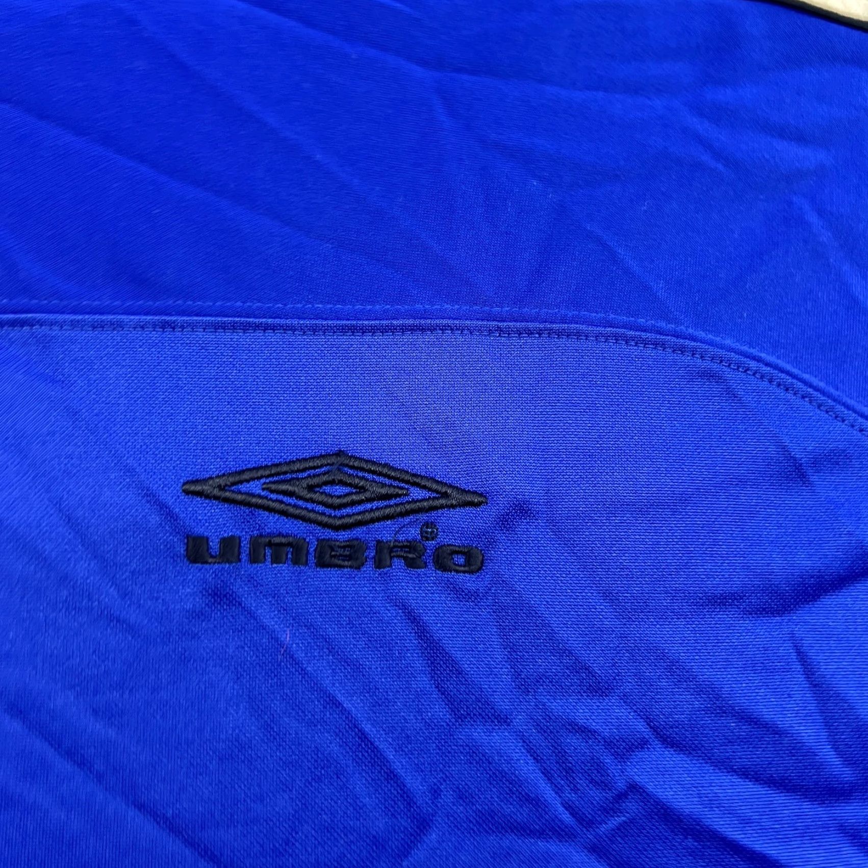 Umbro VINTAGE Umbro Football Jersey Mens 90s Norway Medium Blue Short Sleeve Pullover T-Shirt Moisture Wicking Quick Dry Athletic Football Federation Size US L / EU 52-54 / 3 - 4 Thumbnail