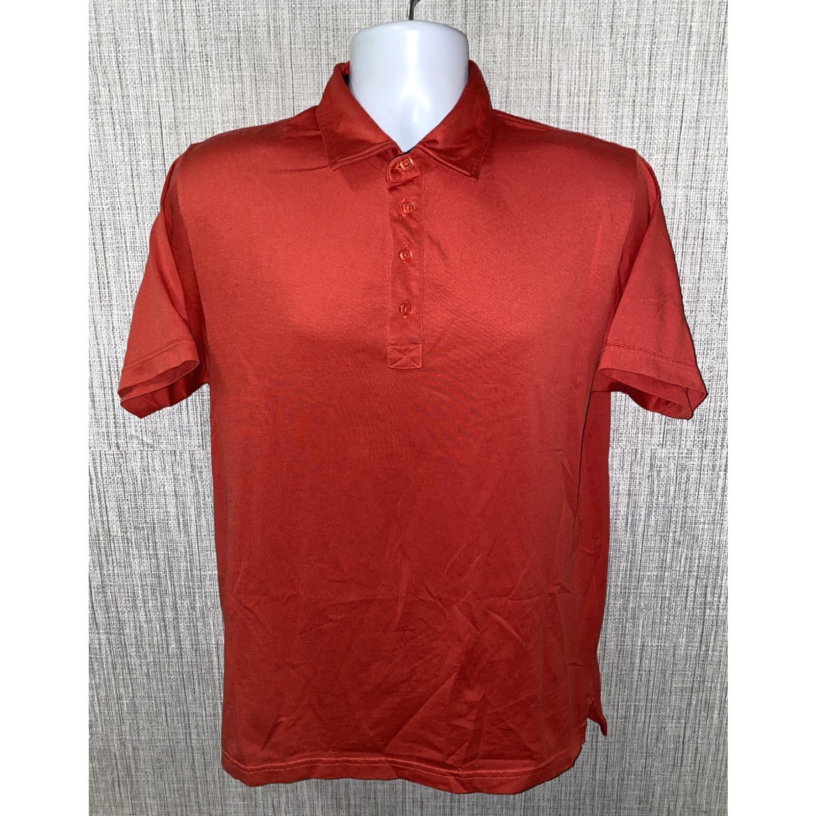 TravisMathew Travis Mathew Mens Golf Polo Shirt Red Short Sleeve Collared Button Size M Size US M / EU 48-50 / 2 - 2 Thumbnail