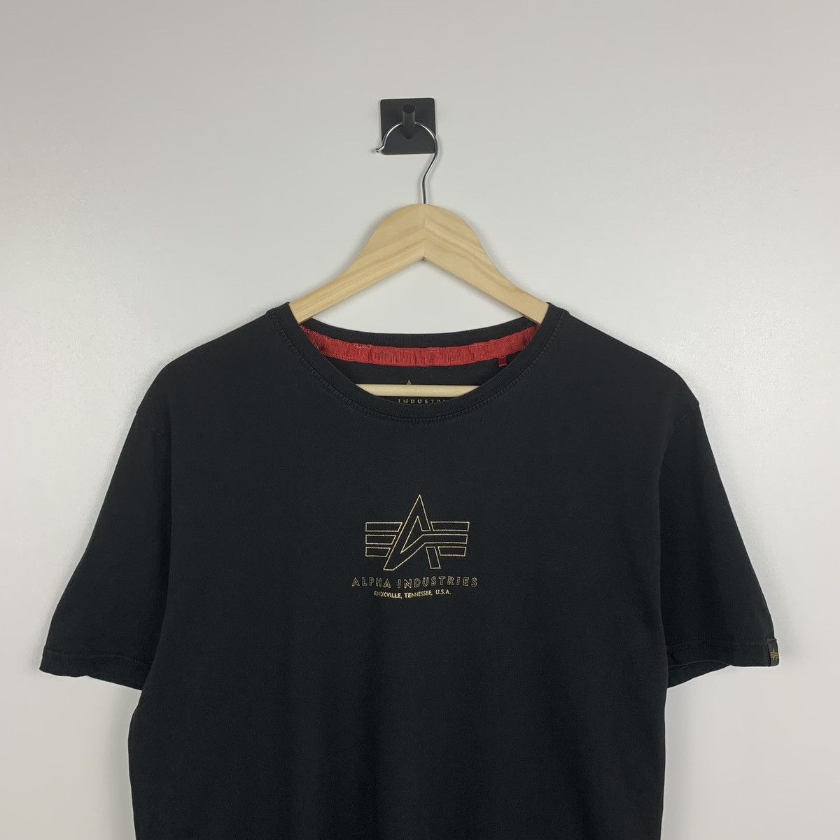 Alpha Industries Alpha Industries Big Logo Tee Y2K USA Military Designer Size US L / EU 52-54 / 3 - 2 Thumbnail