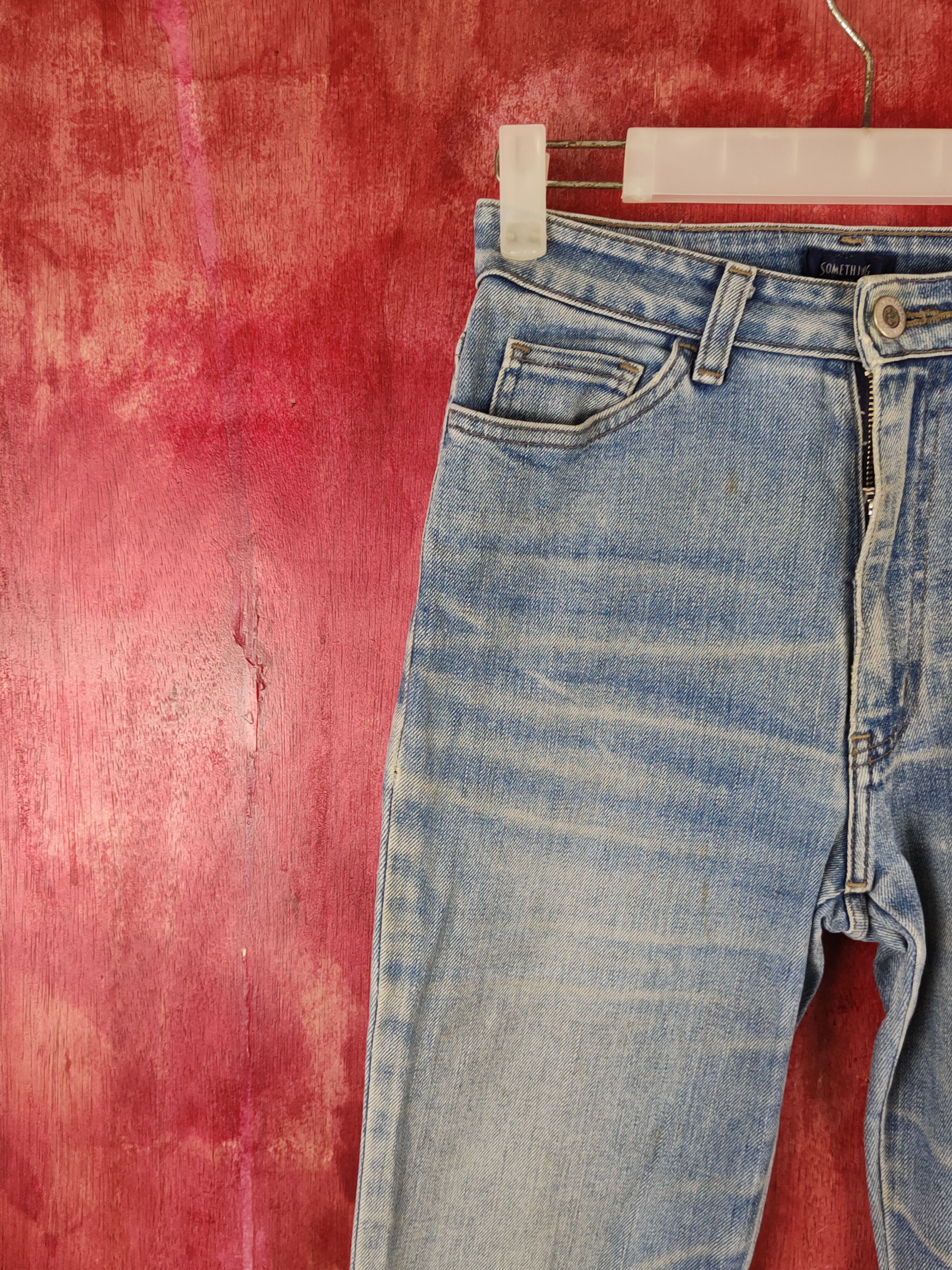 Edwin × Japanese Brand Something-Edwin Blue Faded Distressed Ripped Jeans #S1769 Size 29" - 3 Thumbnail