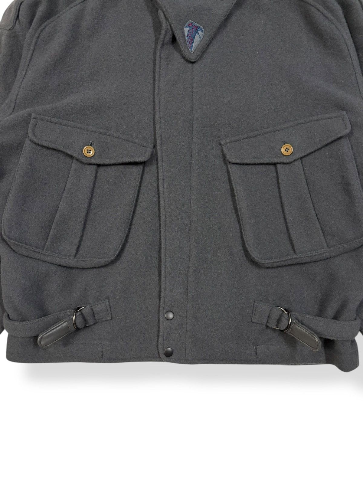 Other Vintage 90s Olivier Massuger Paris Wool Blend Bomber Jacket Size US M / EU 48-50 / 2 - 8 Thumbnail