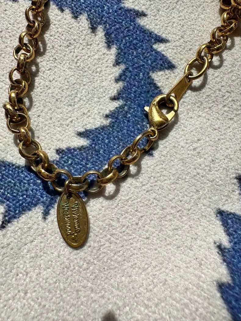 Vivienne Westwood Vivienne Westwood Chinese Gold Large Orb Earth Planet Neck Size ONE SIZE - 7 Thumbnail