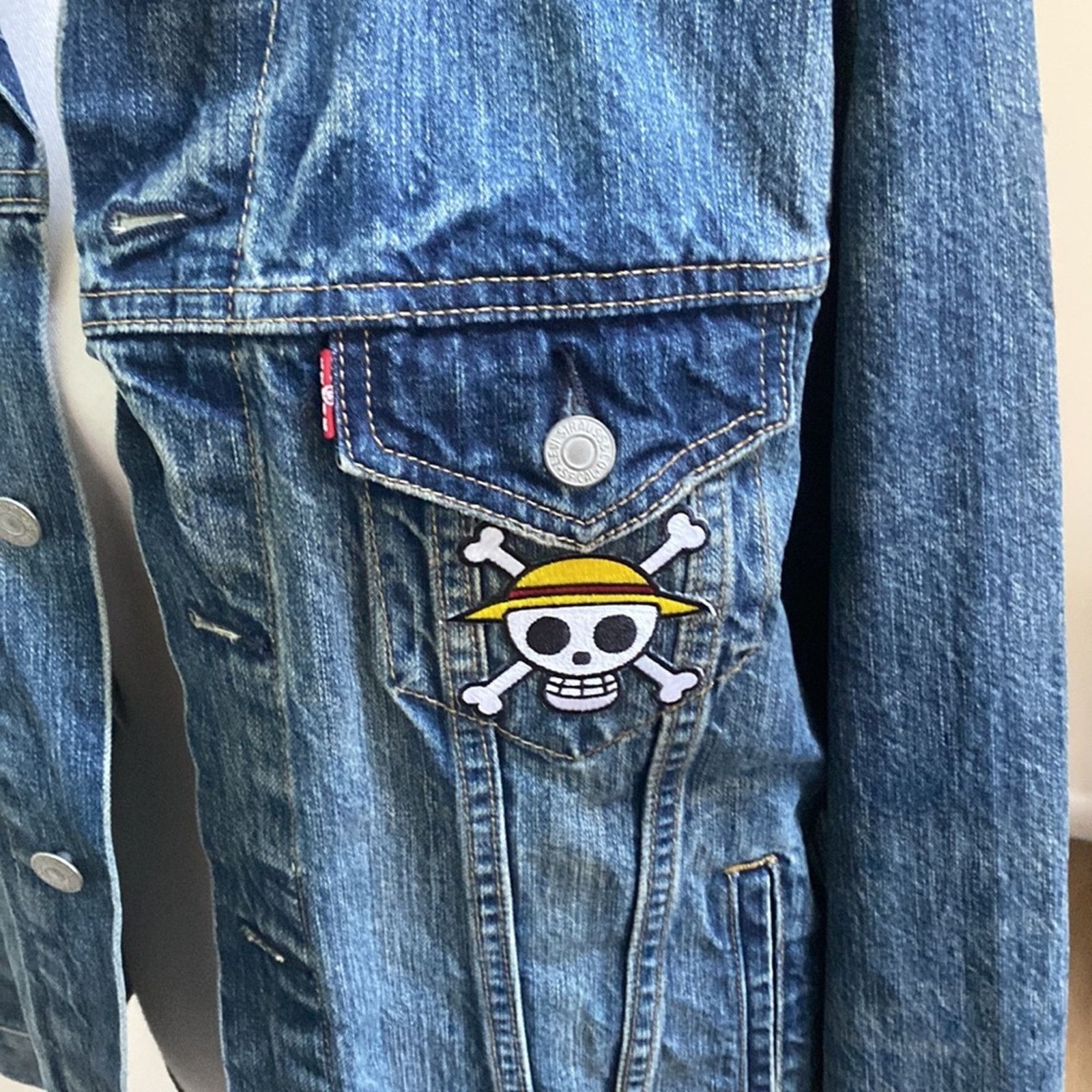 Levi's Vintage Levi Denim Jacket with Patches Size S / US 4 / IT 40 - 3 Thumbnail