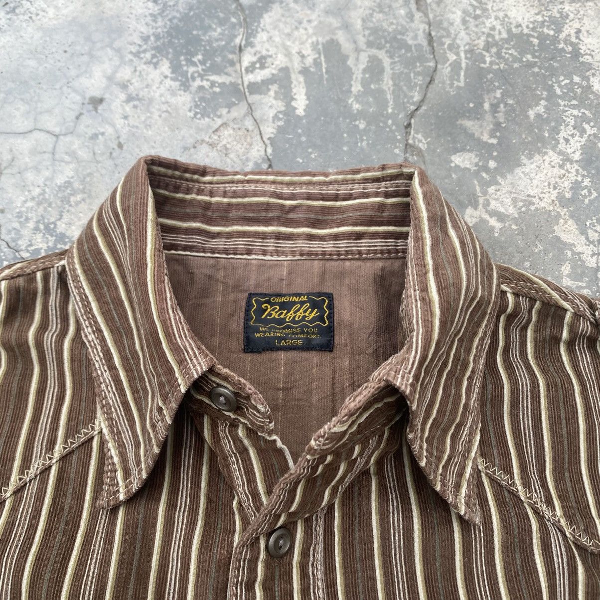 BAFFY Stripe Western Corduroy Shirt