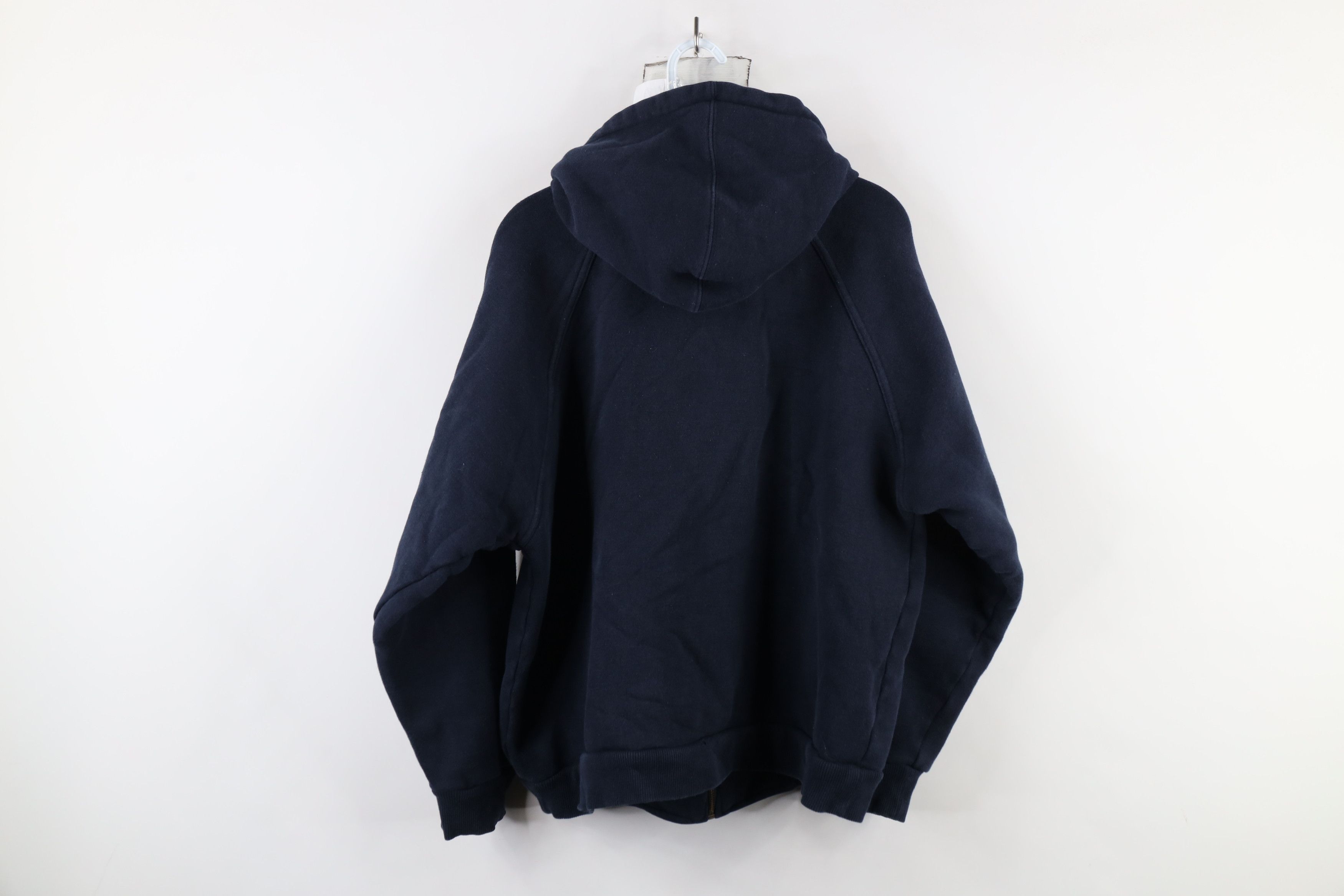 Vintage Vintage 90s Streetwear Blank Double Wall Full Zip Hoodie Size US M / EU 48-50 / 2 - 9 Thumbnail