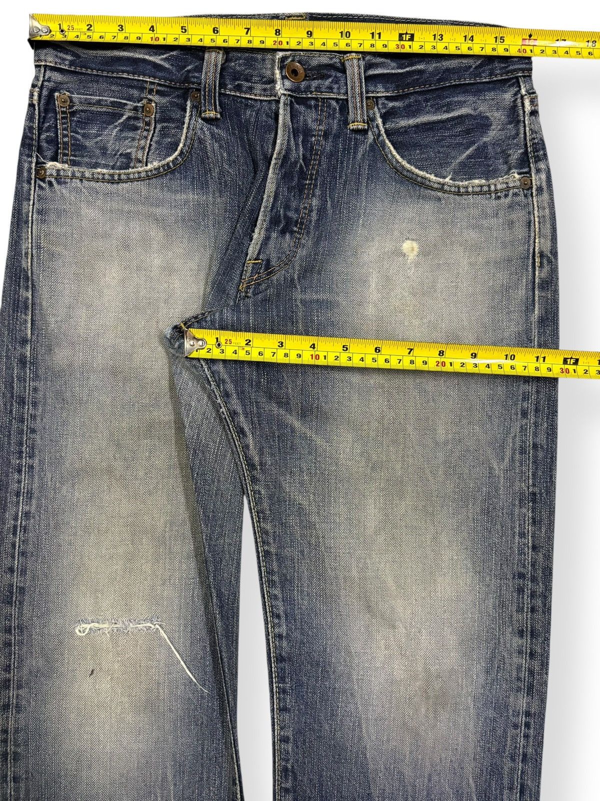 Edwin Vintage Edwin 505axx Selvedge Straight Leg Distressed Jeans Size US 32 / EU 48 - 17 Thumbnail