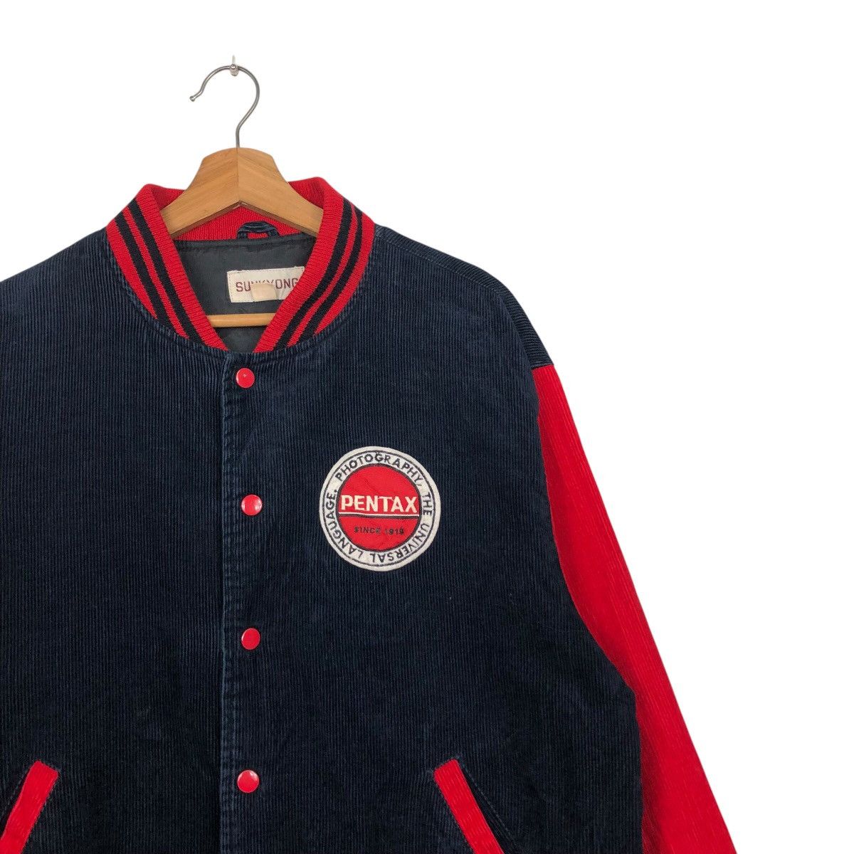 Japanese Brand 📌Vintage Bomber Jacket Pentax Big Logo Hysteric Glamour Size US L / EU 52-54 / 3 - 7 Thumbnail