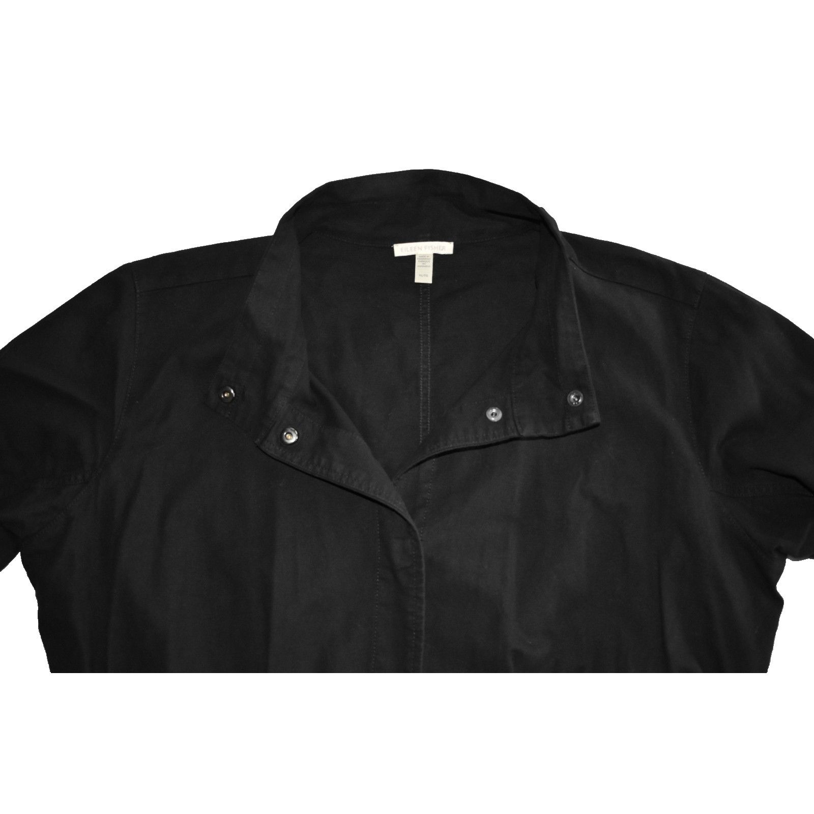 Eileen Fisher EILEEN FISHER Organic Cotton Hemp Stand Collar Jacket Sz XL Size XL / US 12-14 / IT 48-50 - 5 Thumbnail