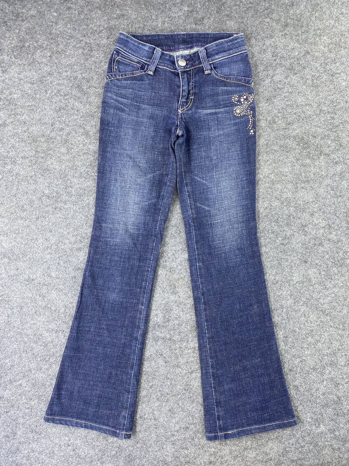 Jean × Levi's × Vintage Vintage Levis Blue Wash Flare Jeans - J1065 Size 25" / US 0 / IT 36 - 1 Thumbnail