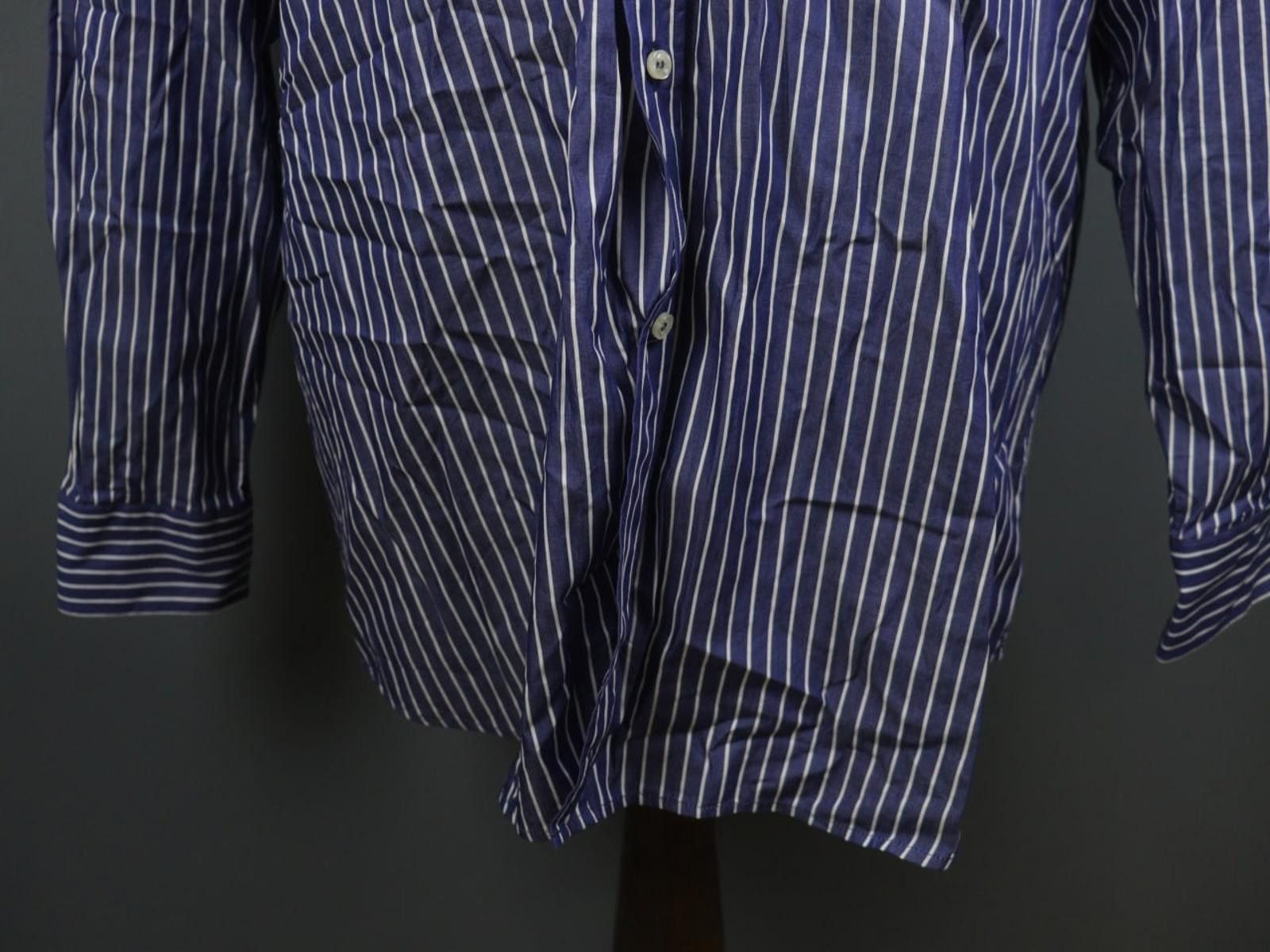 Paul & Shark Paul & Shark Blue White Striped Button-Down Shirt Size 46 Size US M / EU 48-50 / 2 - 12 Thumbnail